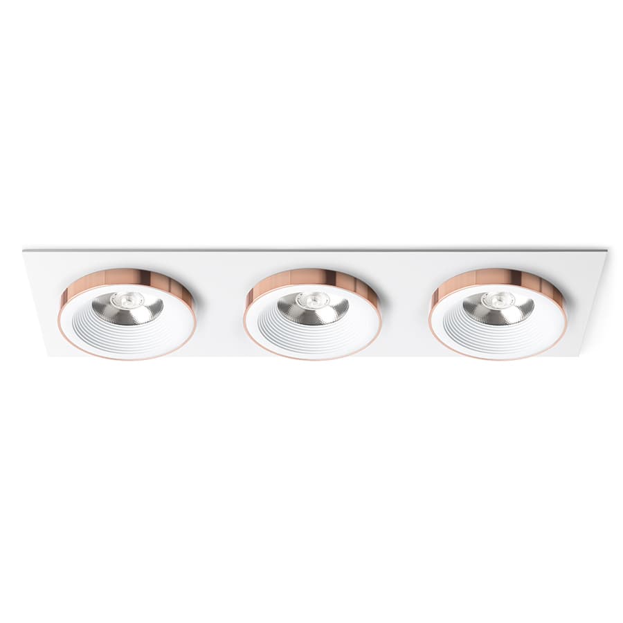 Corp încastrat Rendl alb cupru, LED 10W, lumină caldă