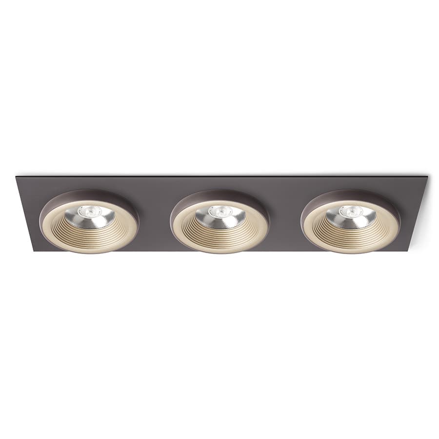 Corp încastrat Rendl pearl aur/maro, 3x10W, lumină caldă