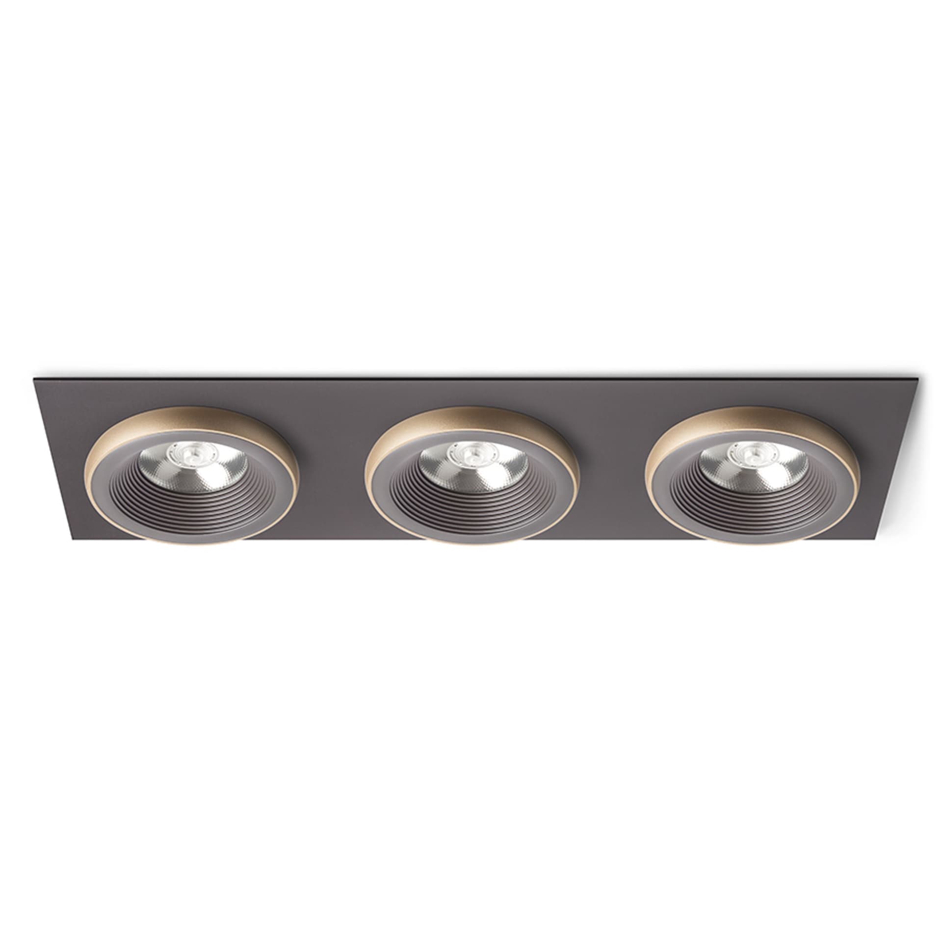 RENDL SHARM SQ III încastrat maro/auriu 230V LED 3x10W 24° 3000K