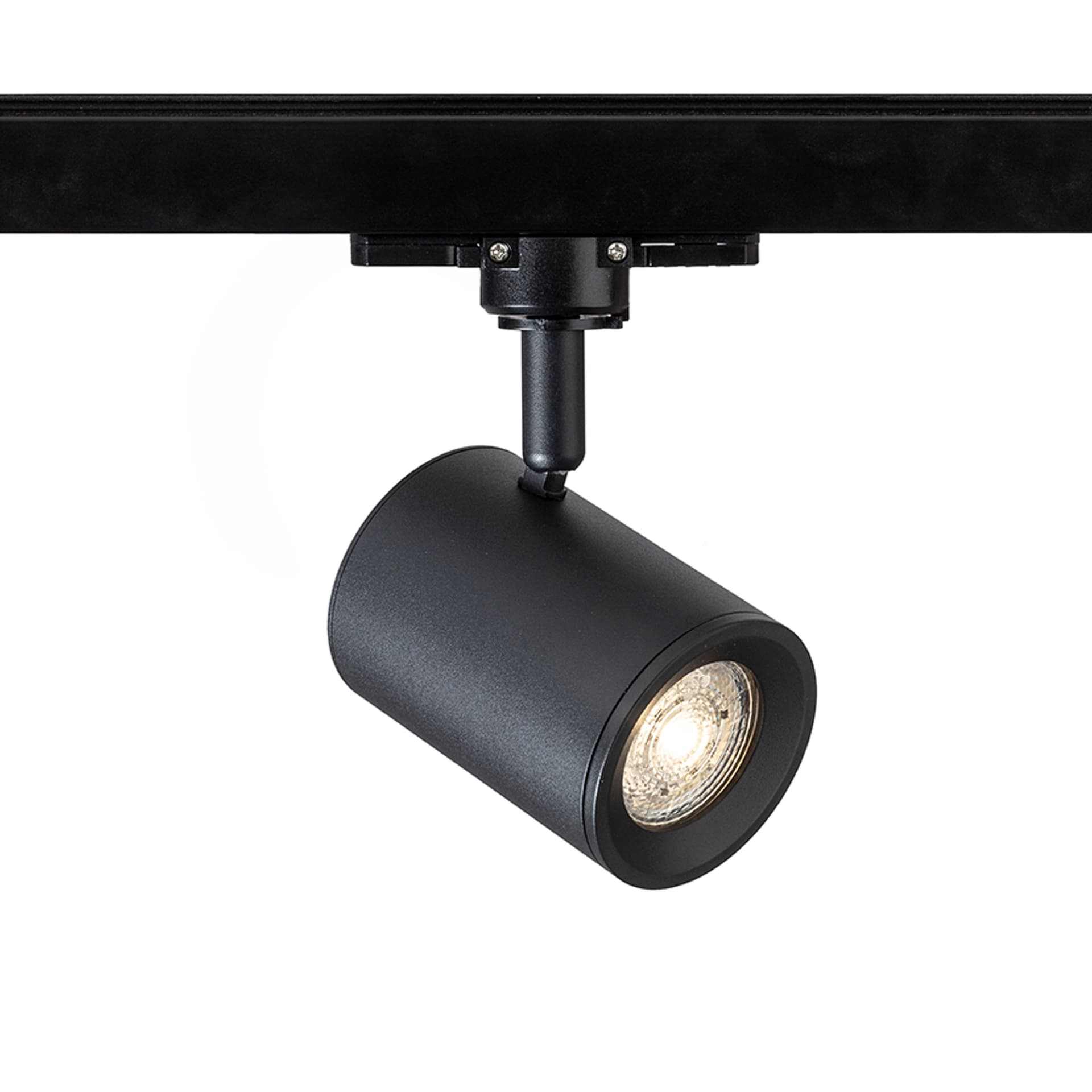 Spot LED GU10 10W negru pentru șină 3 circuite, 230V