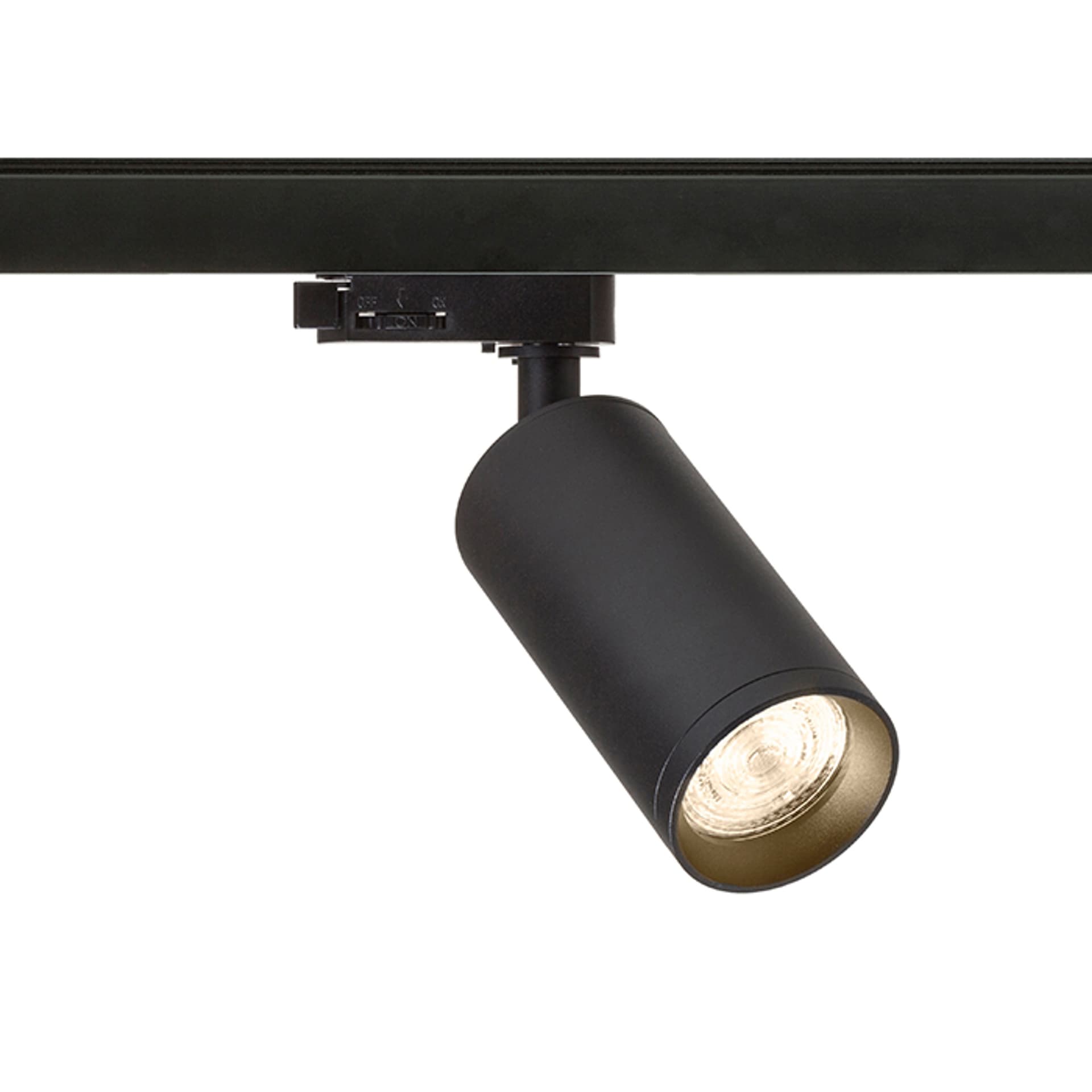 Proiector Rendl Belenos pentru șină 3 circuite, negru, 230V, LED GU10 9W