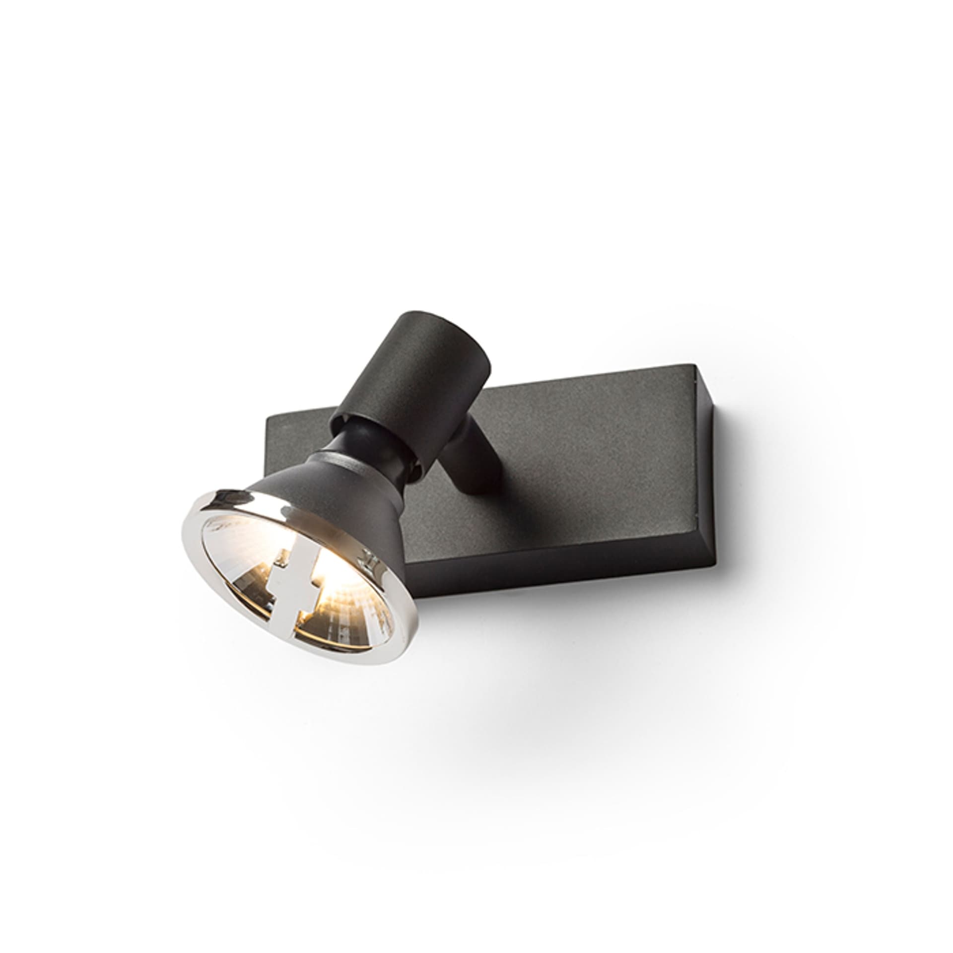 Aplica de perete Rendl Trica I, neagră, GU10, 230V, 25W