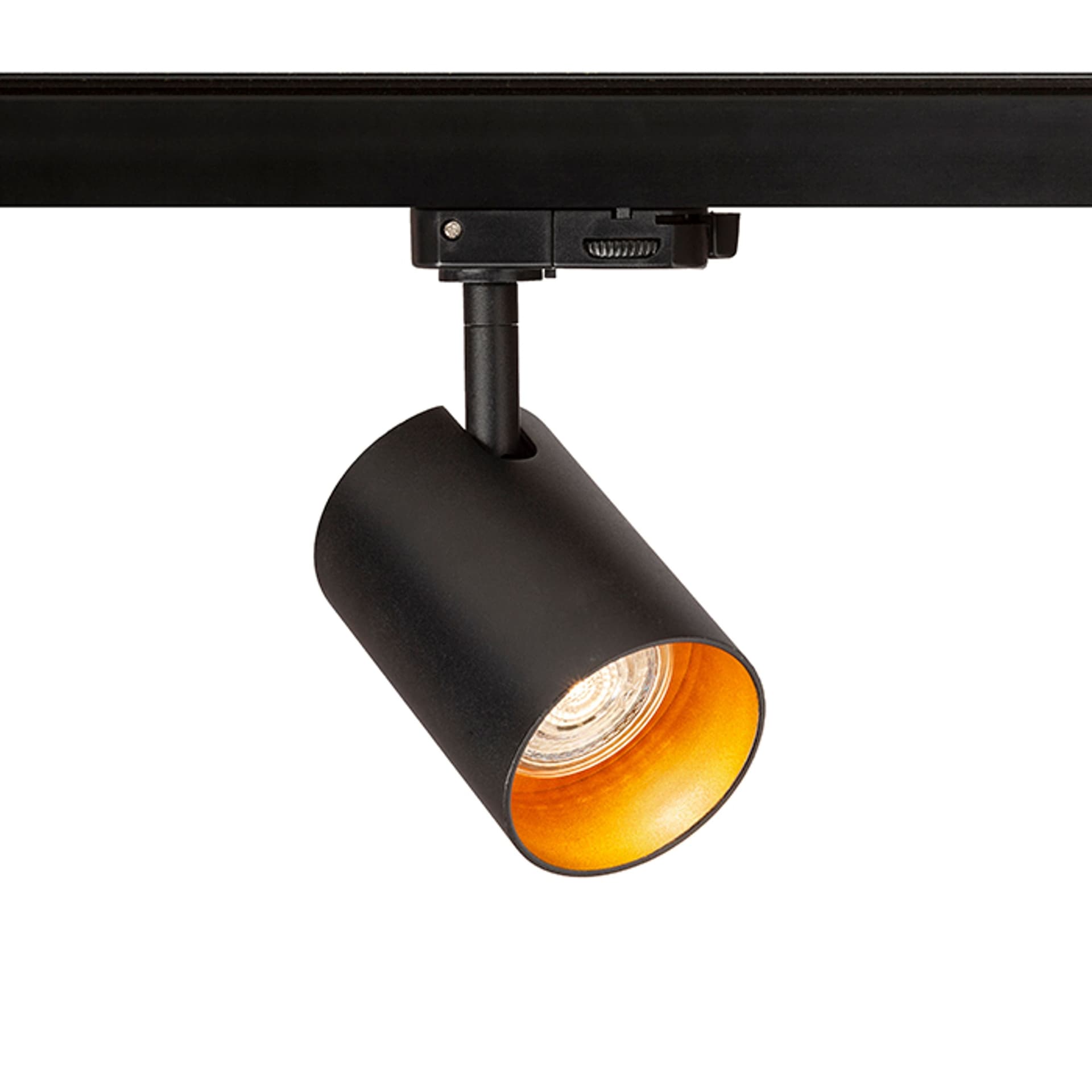 RENDL Connor spot pe șină 3 circuite, negru/auriu, LED GU10 10W, 230V