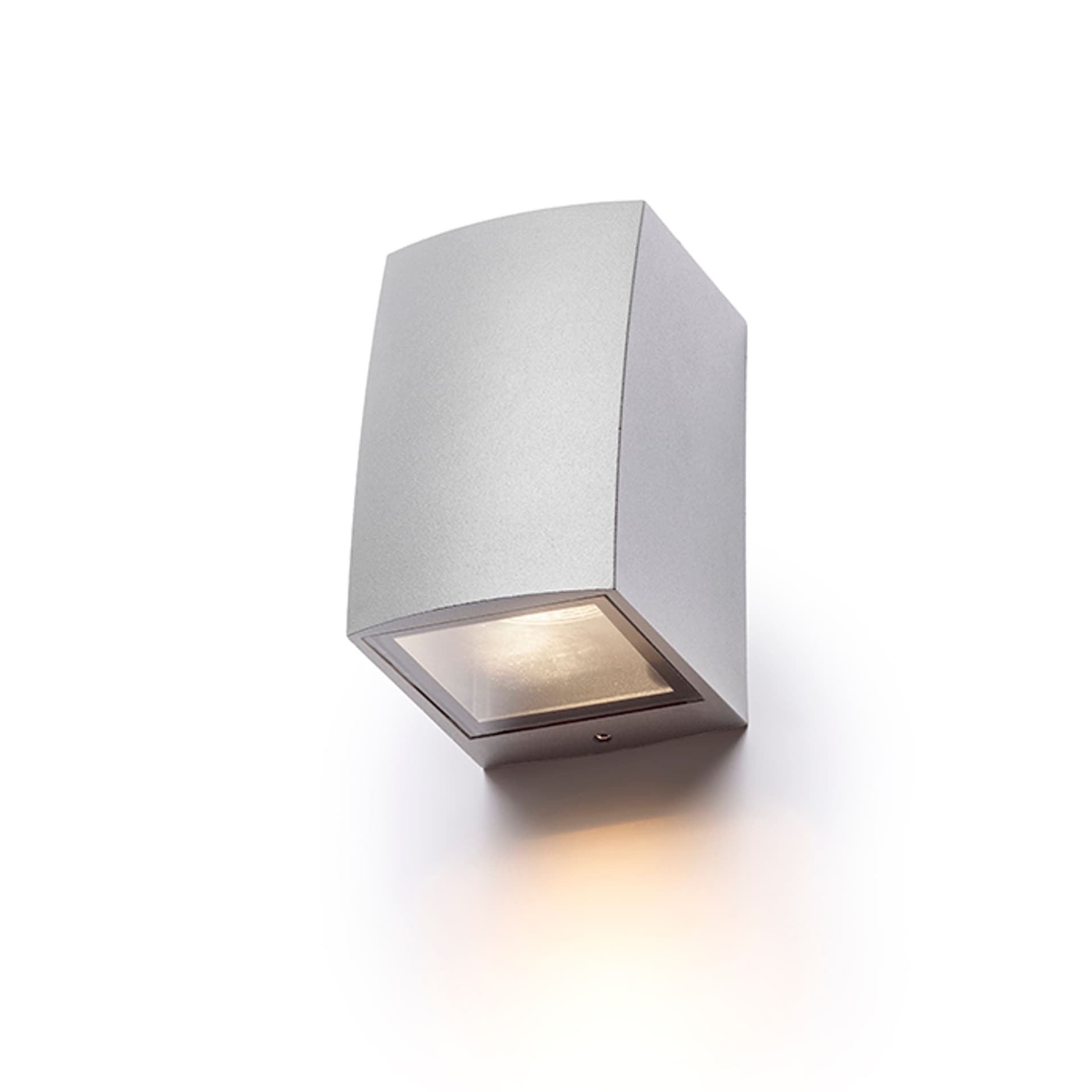 Aplică de perete SELMA gri argintiu 230V LED GU10 8W IP54