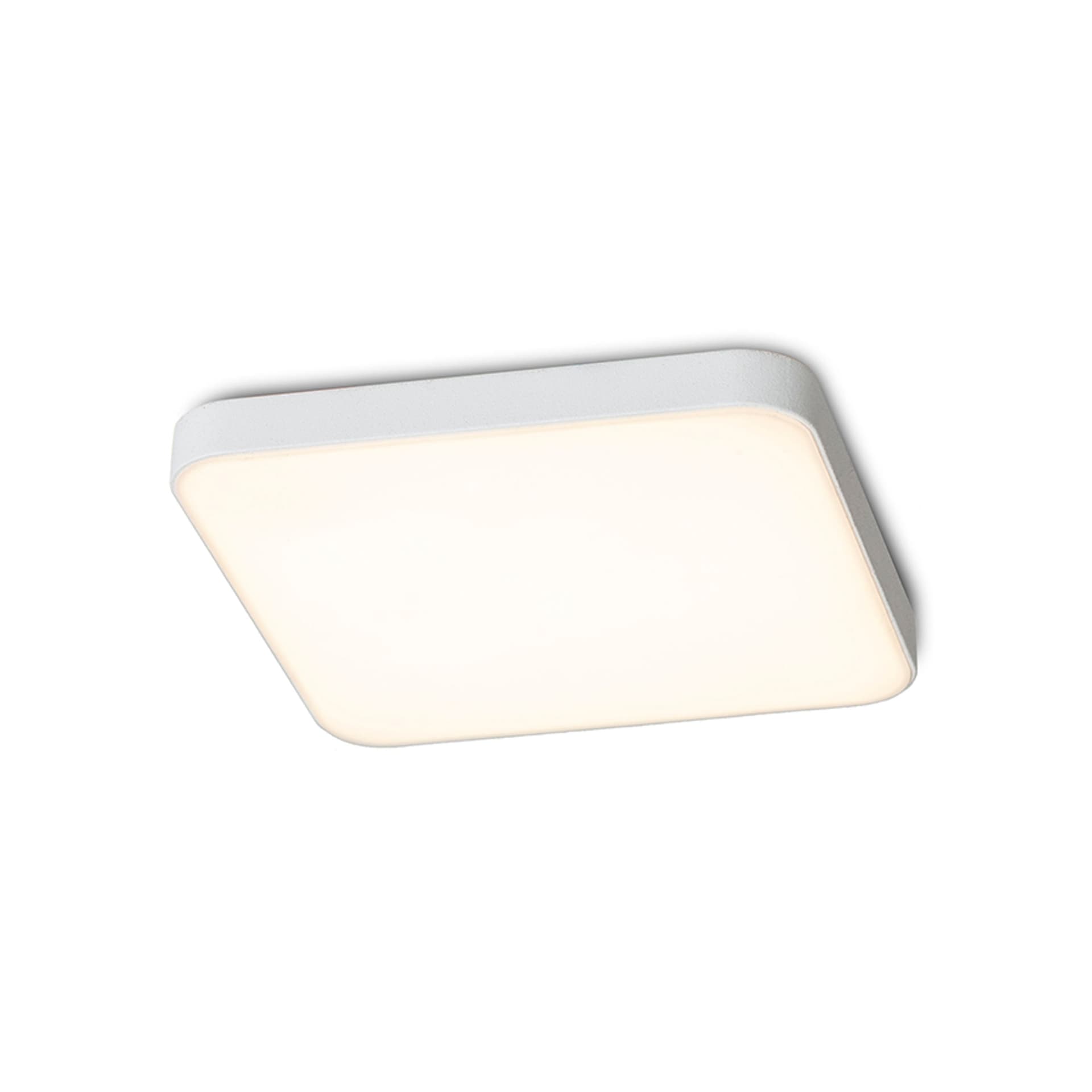 Spot încastrat pătrat alb Rendl, LED 6W, lumină caldă