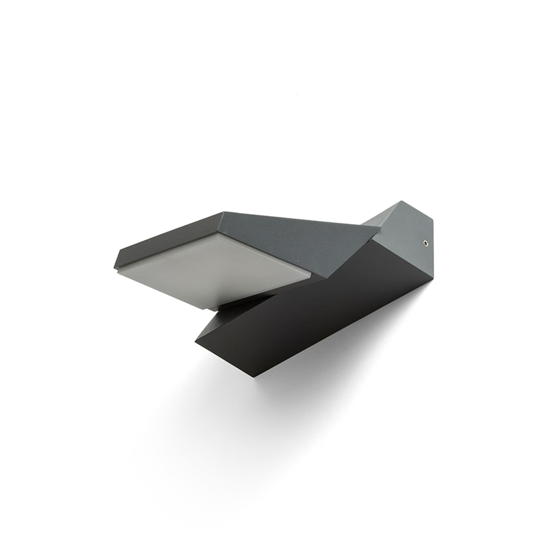 Aplică de perete Rendl Twist, antracit, LED 12W, IP65, 3000K