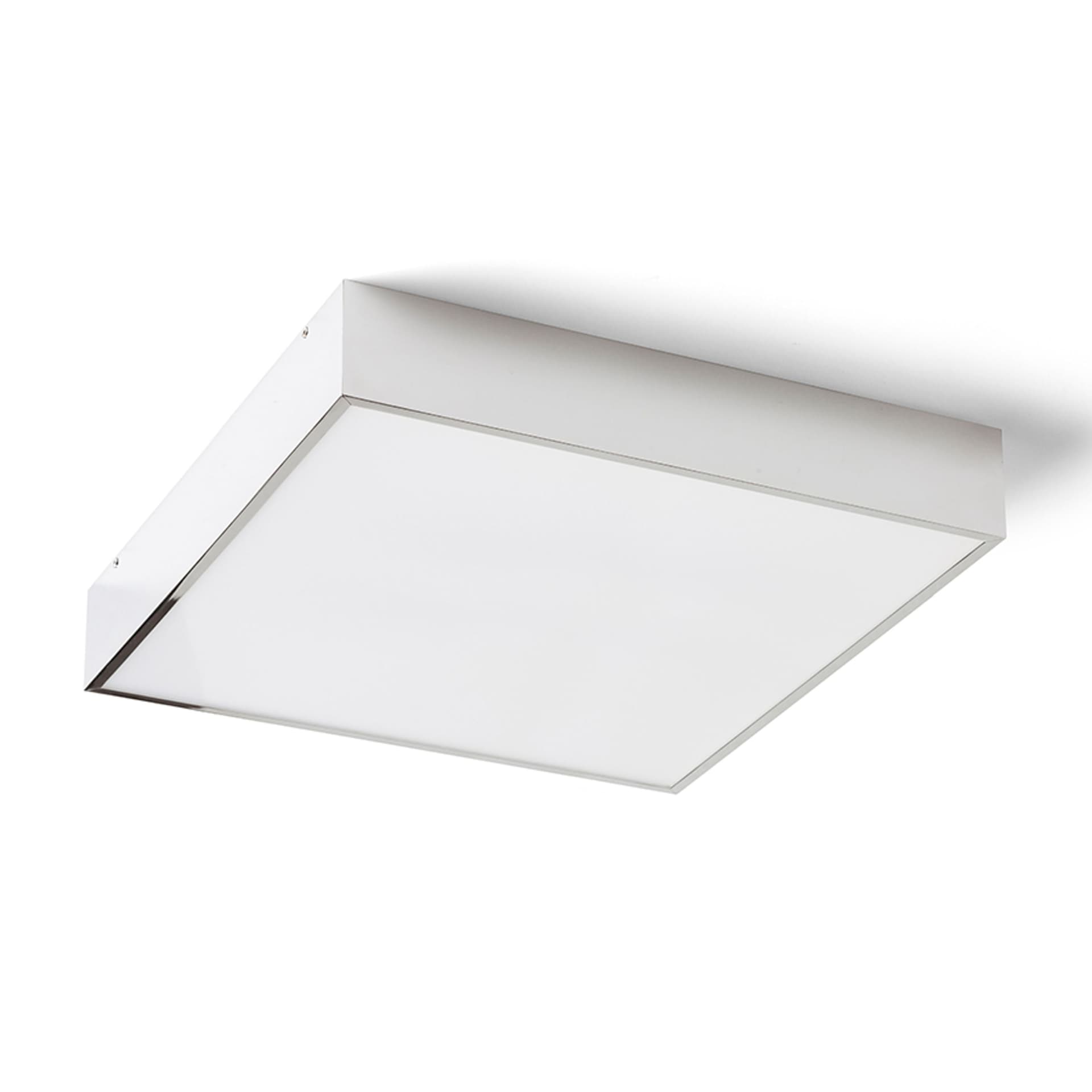 Plafonieră LED Merano 24W, crom/acrilic mat, 3000K, IP44, 35 cm