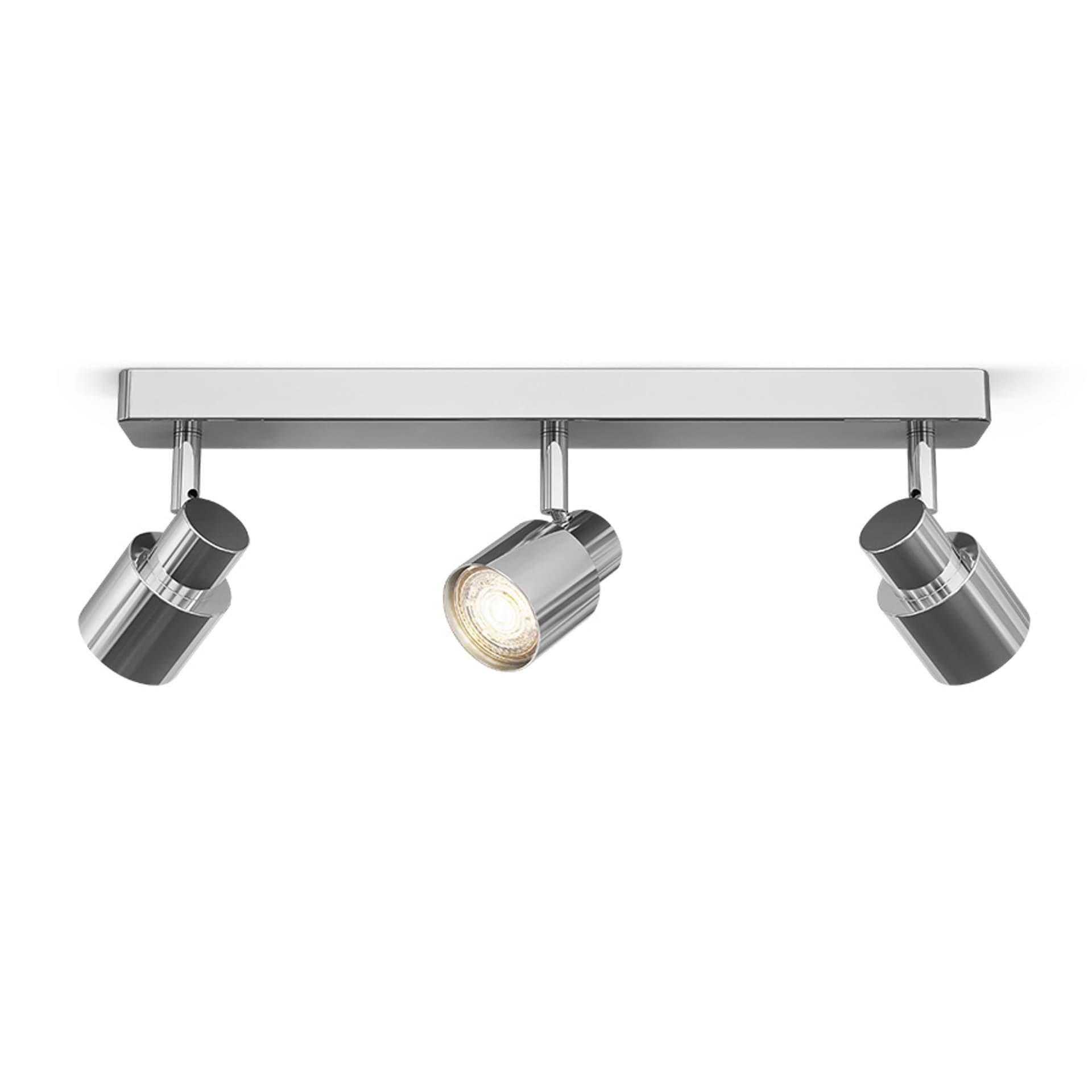 Spot aplicat Rendl Valto III crom 230V GU10 LED 3x5W IP44