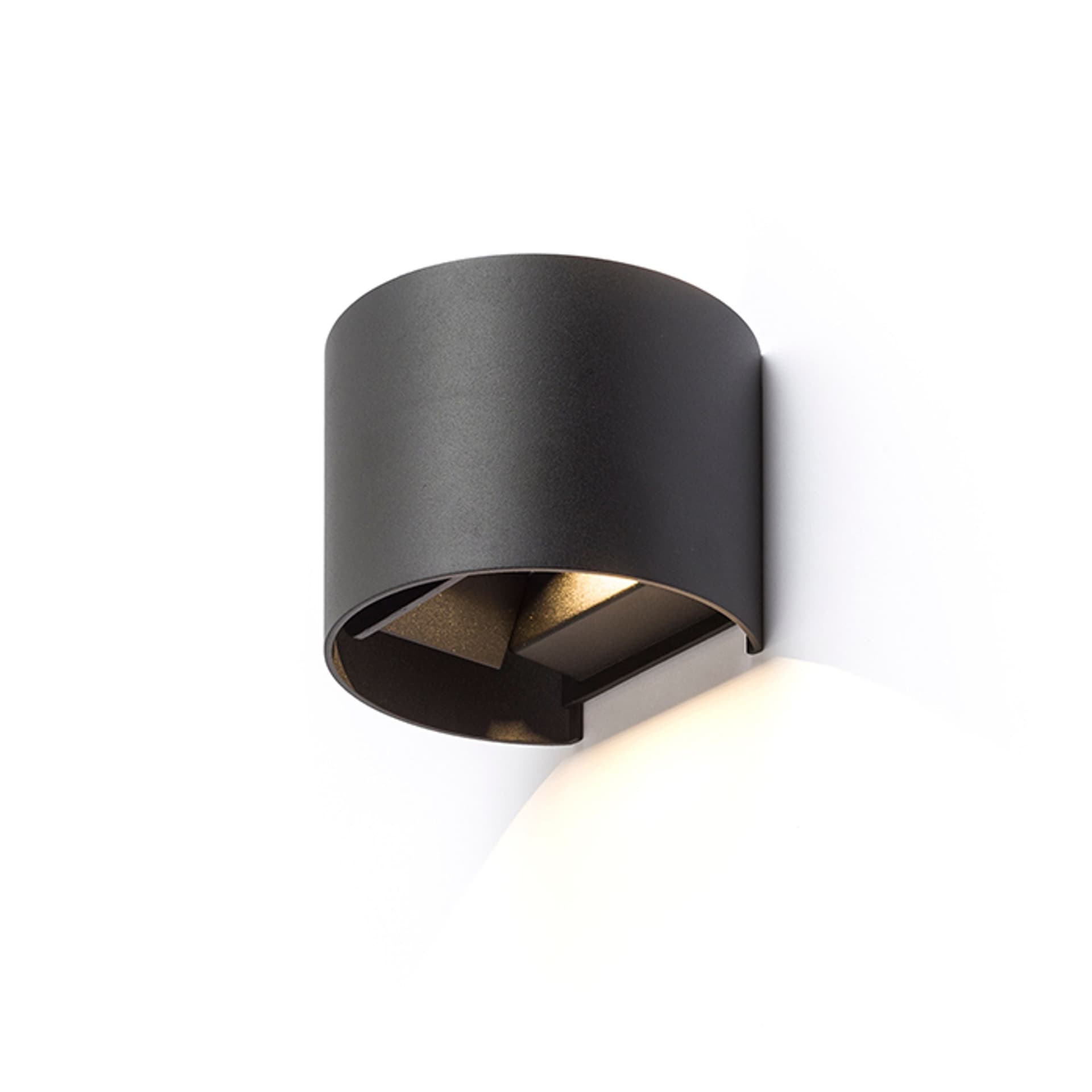 Aplica de perete Rendl neagră, dimabilă, LED 3000K, 2x3W