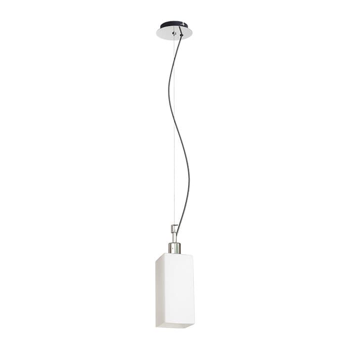 RENDL LIZ NEW suspendat sticlă opal/crom 230V LED E27 15W