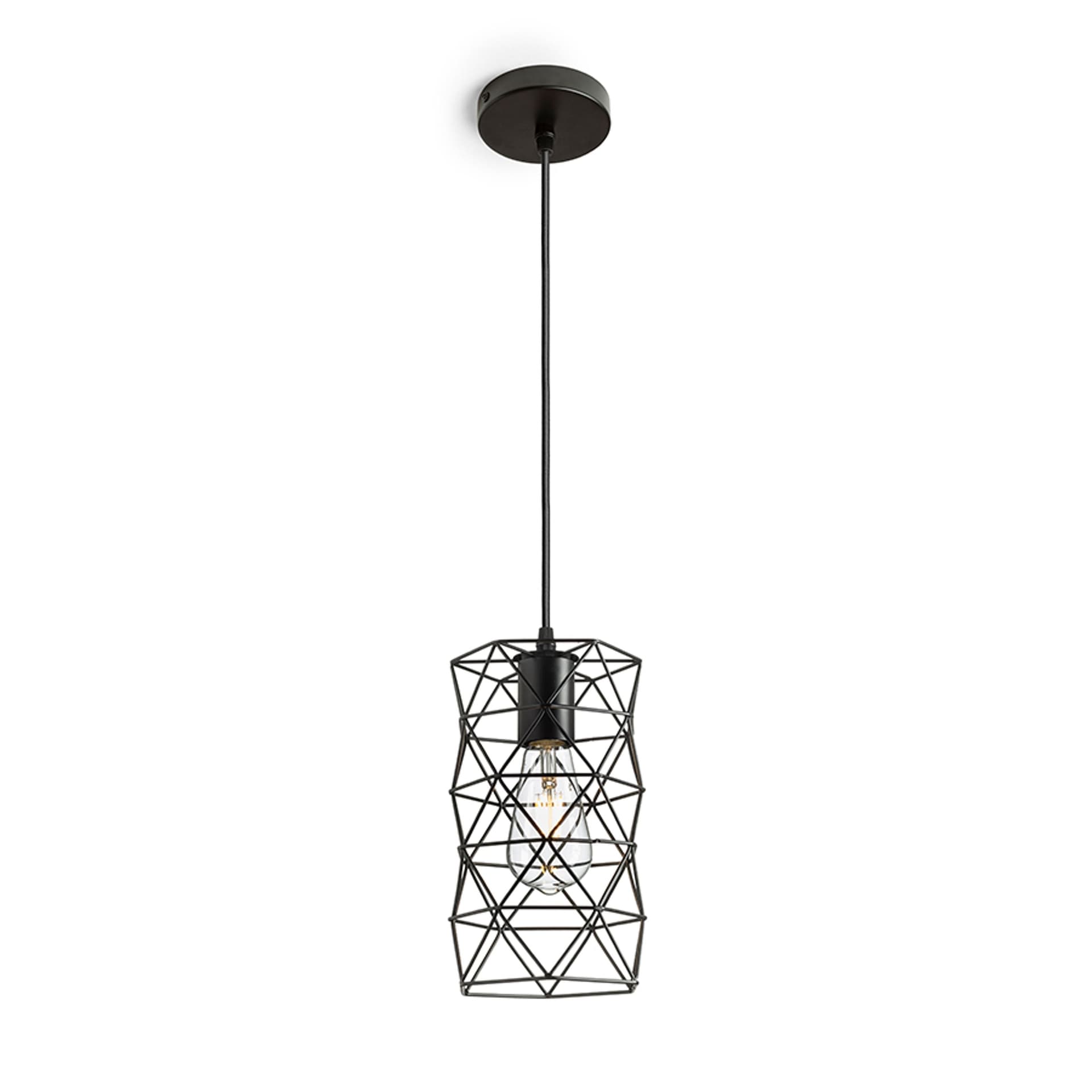 Pendul Rendl Ilusia negru, 230V, LED, E27, 15W