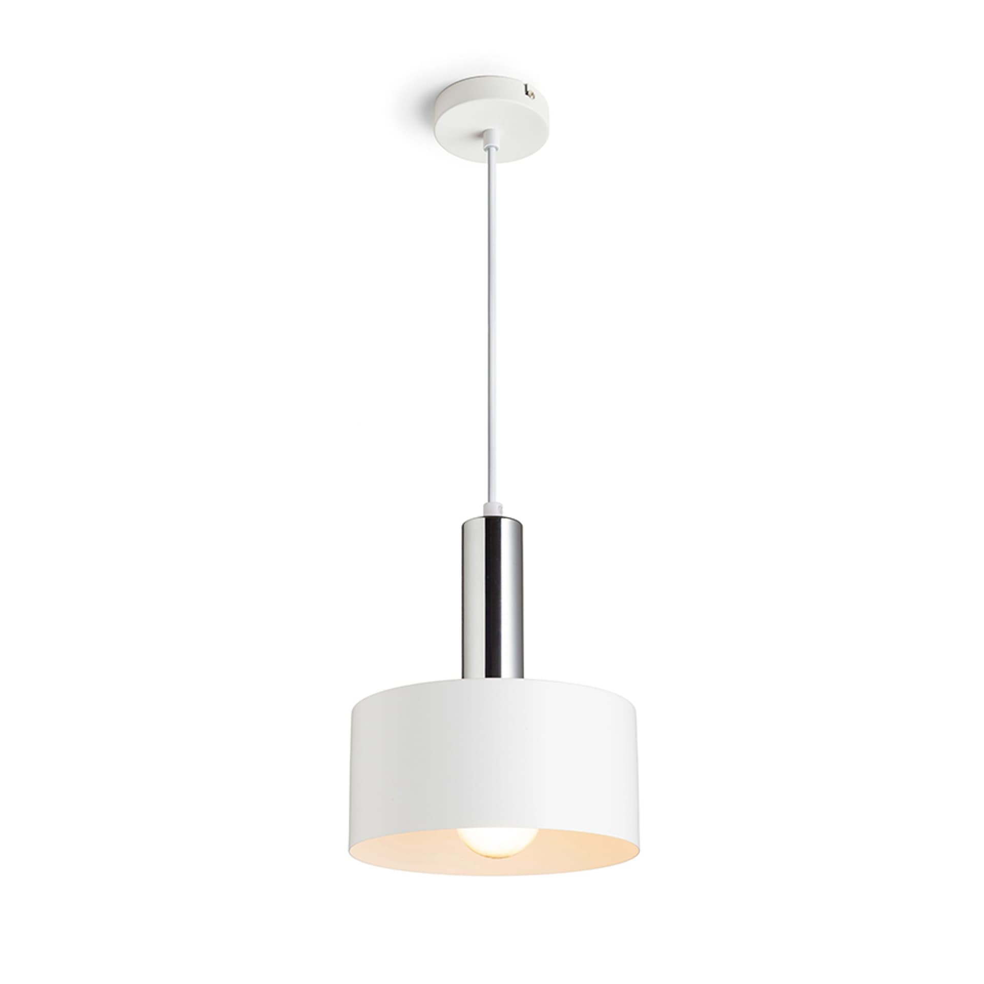 Suspensie Rendl Giulia 20 alb-crom, E27, 15W, 230V