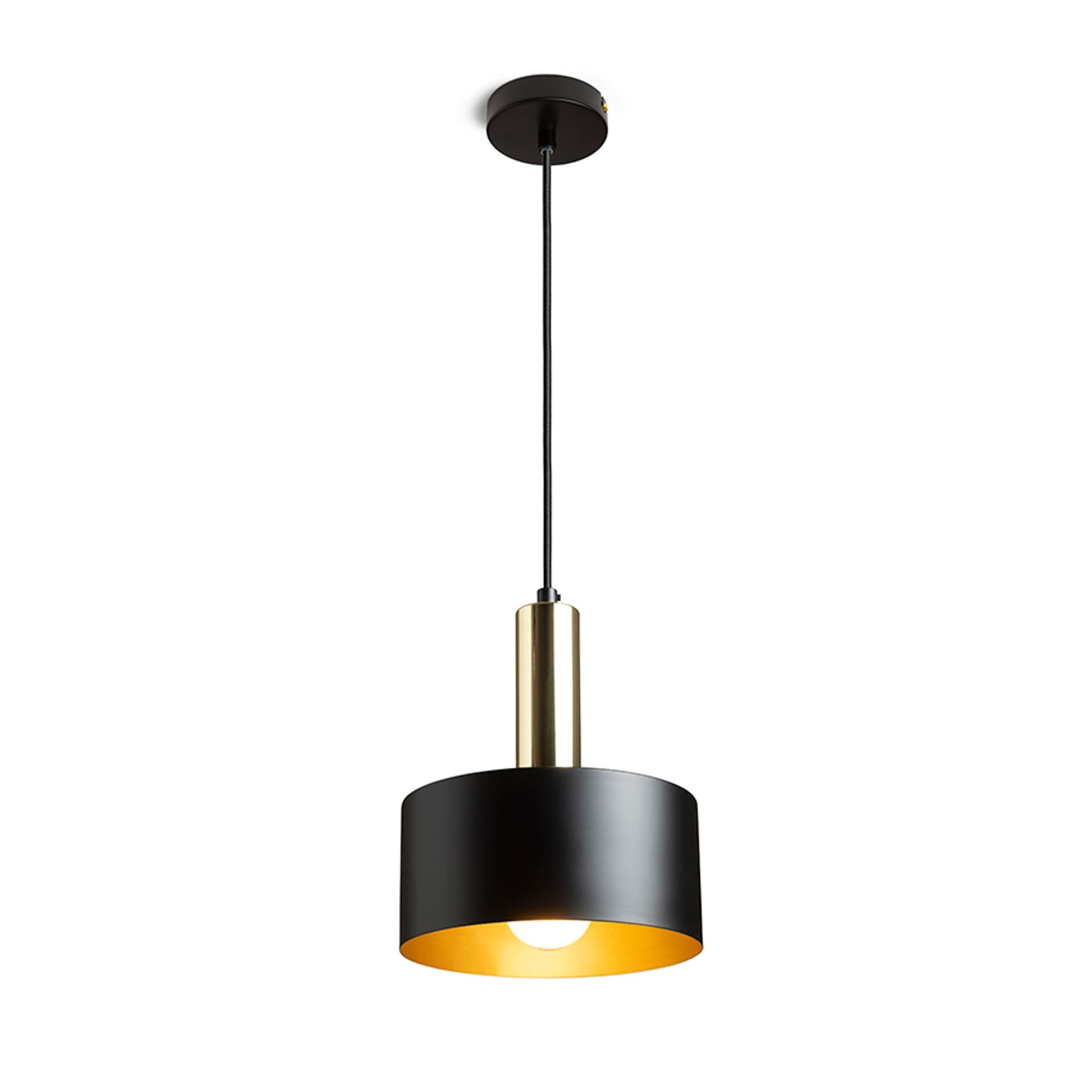 Suspensie Rendl Giulia 20, negru/auriu/maro, 15W