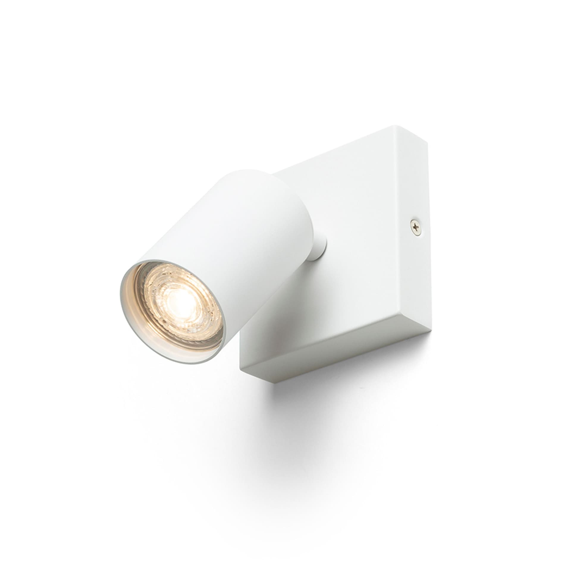 Spot LED montat pe suprafață alb, GU10, 230V, 9W, pătrat