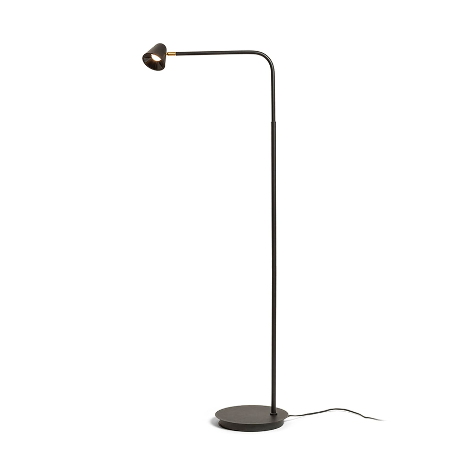 Corp de podea Rendl negru LED, 3000K, 8,4W