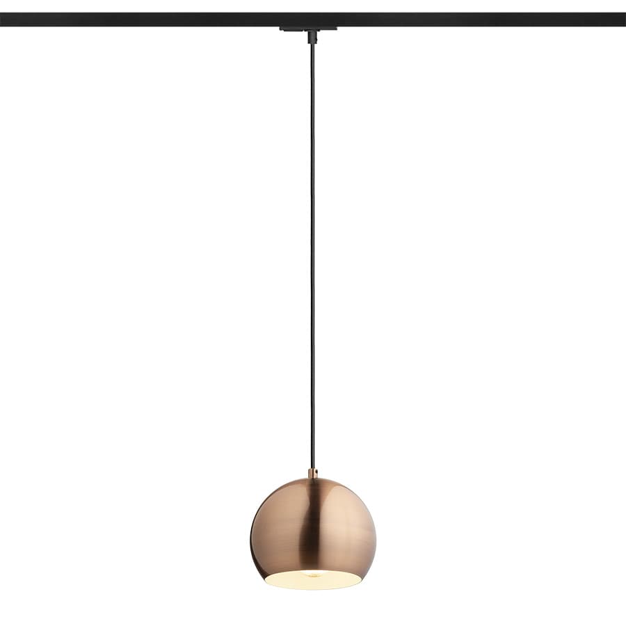 Rendl Agneta pendul pentru șină 1 circuit, cupru, 230V, LED, E27, 11W
