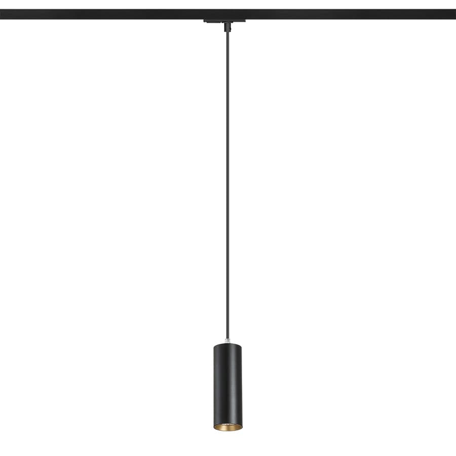 RENDL MAVRO pentru șină cu 1-circuit suspendat negru/auriu 230V LED 12W 38° 3000K