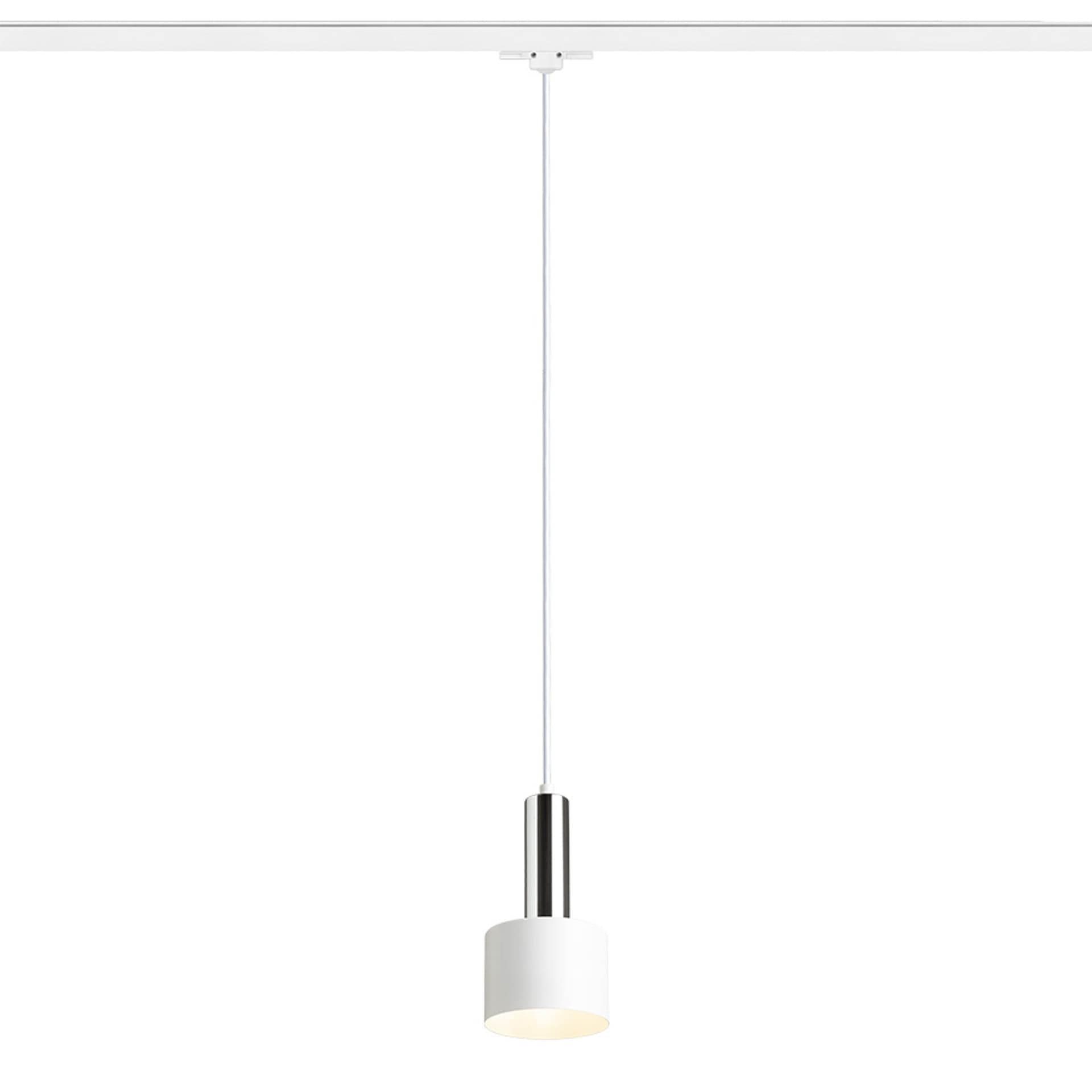 RENDL GIULIA 12 pentru șină 3 circuite, alb-crom, 230V, LED, E27, 11W