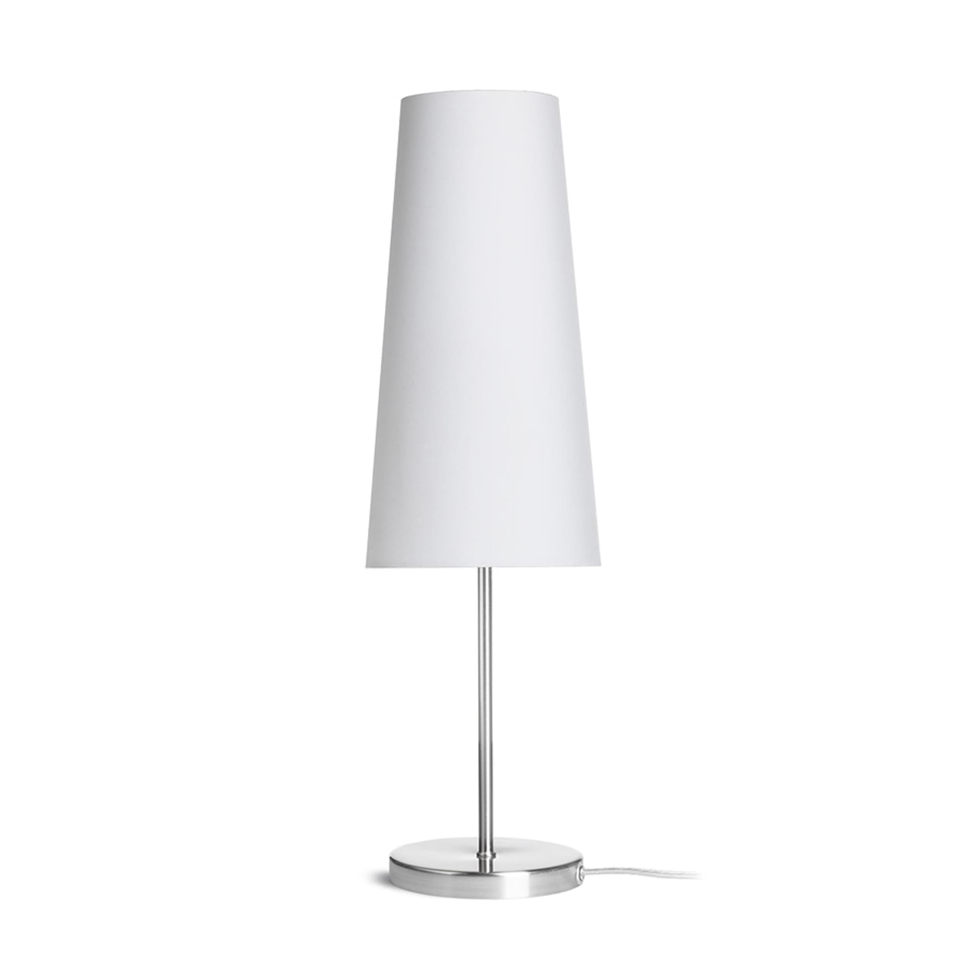 Lampă de masă NYC/CONNY 15/30 alb/nichel 230V LED E27 11W