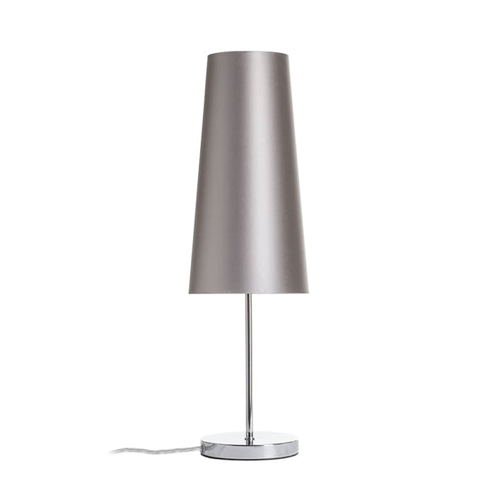 RENDL NYC/CONNY 15/30 de masă Monaco porumbei gri/argintiu PVC/crom 230V LED E27 11W