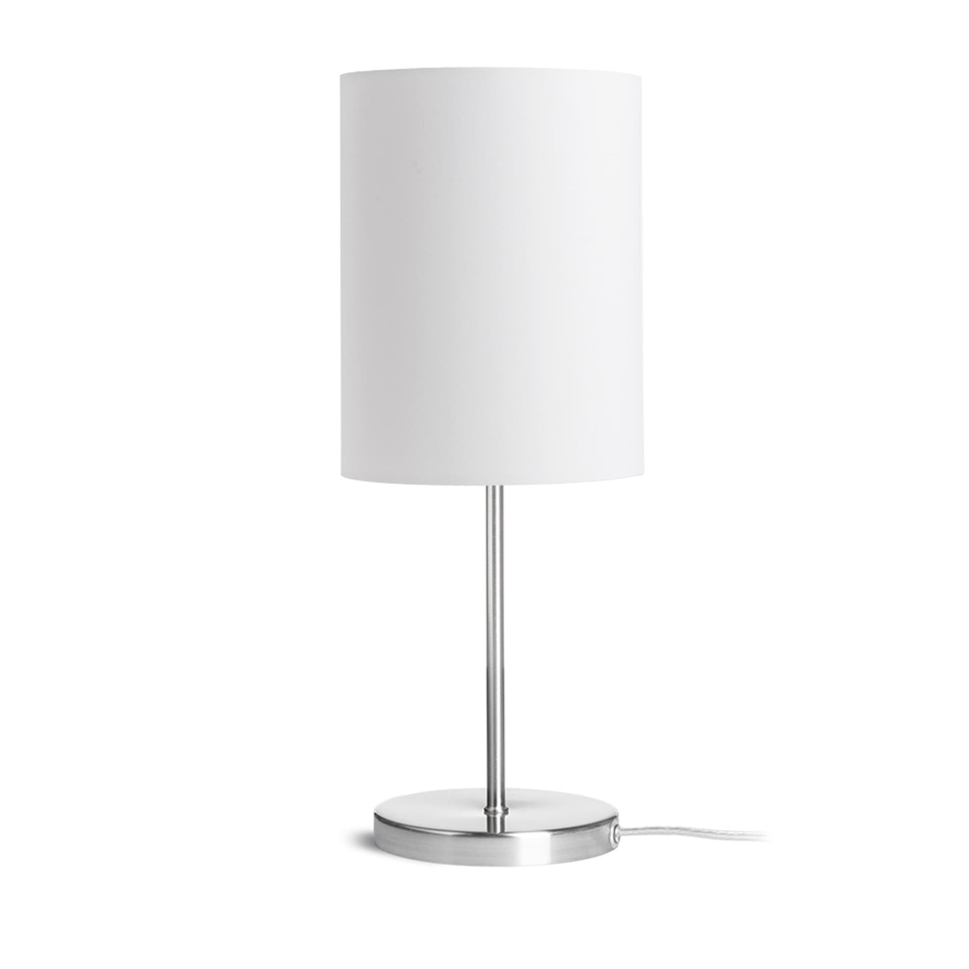 Lampă de masă Rendl NYC/RON 15/20 alb/nichel, LED, E27, 15W, 230V