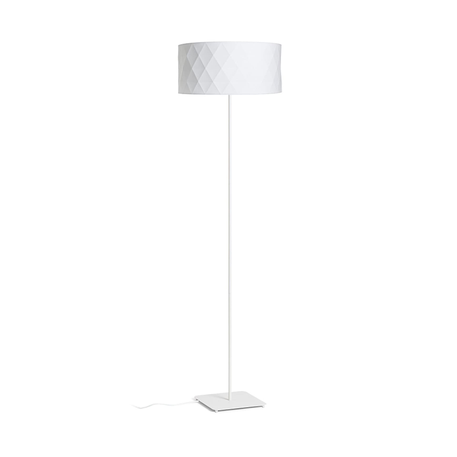Lampă de podea Cortina/Jakaranda albă, textil/metal, 230V, E27, 15W