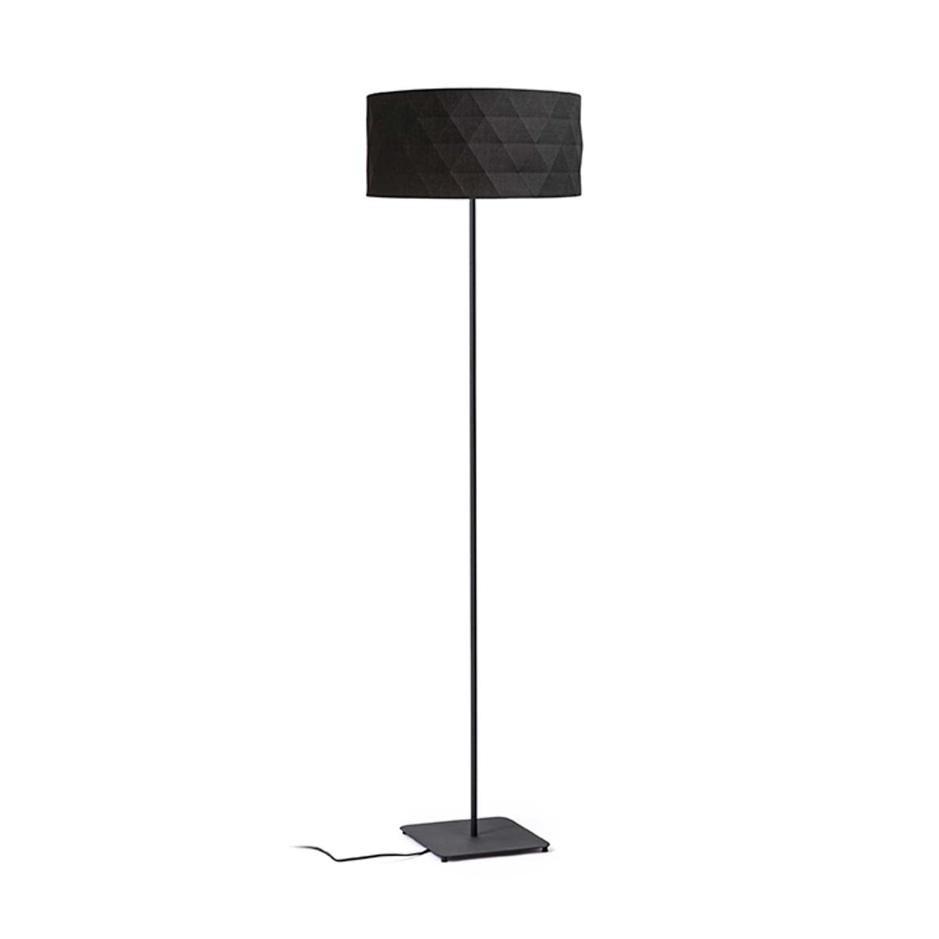 Lampadar Cortina/Jakaranda negru/negru, textil/metal, E27, 15W, 230V