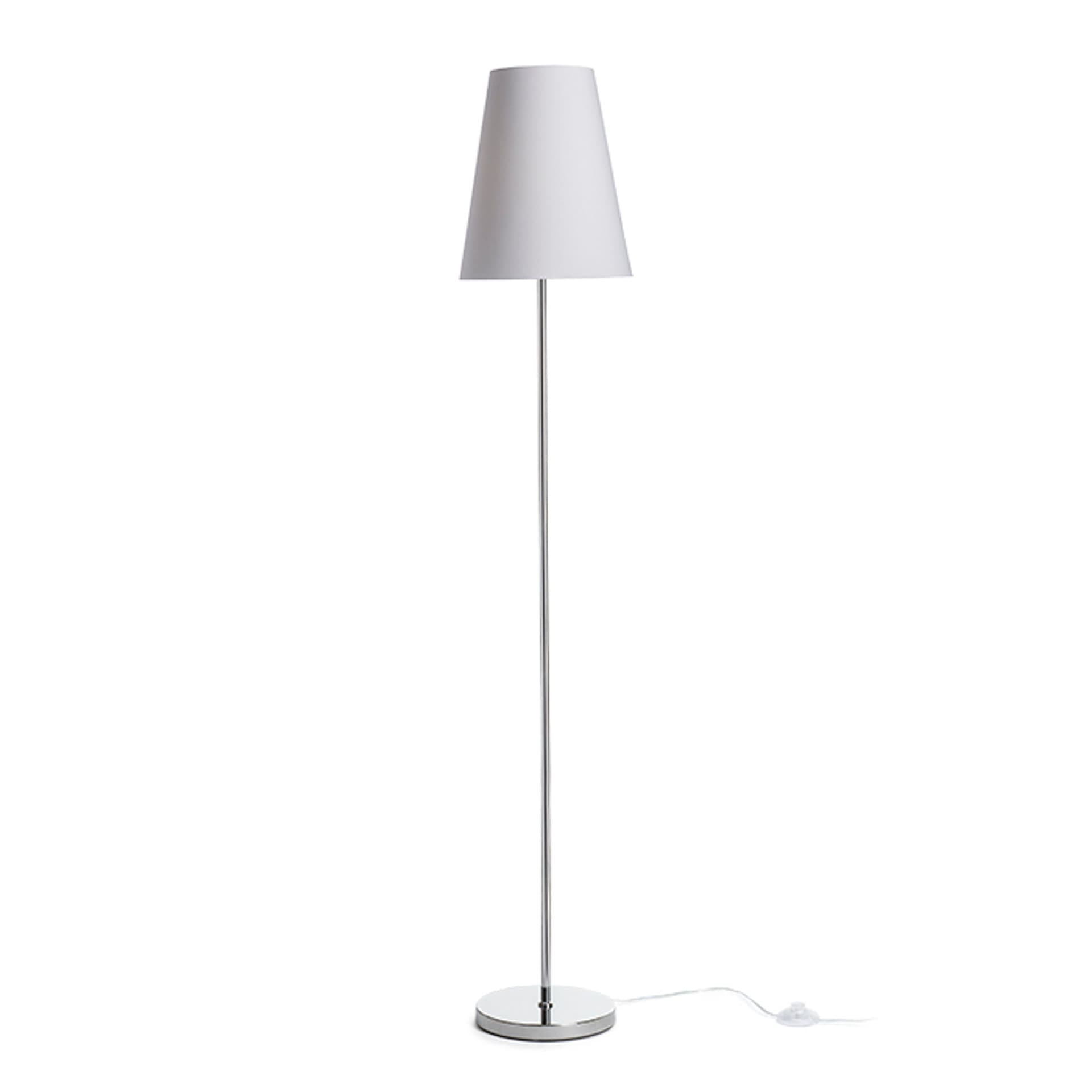 Lampă de podea Rendl NYC/CONNY 25 alb/crom, E27, 15W, 230V