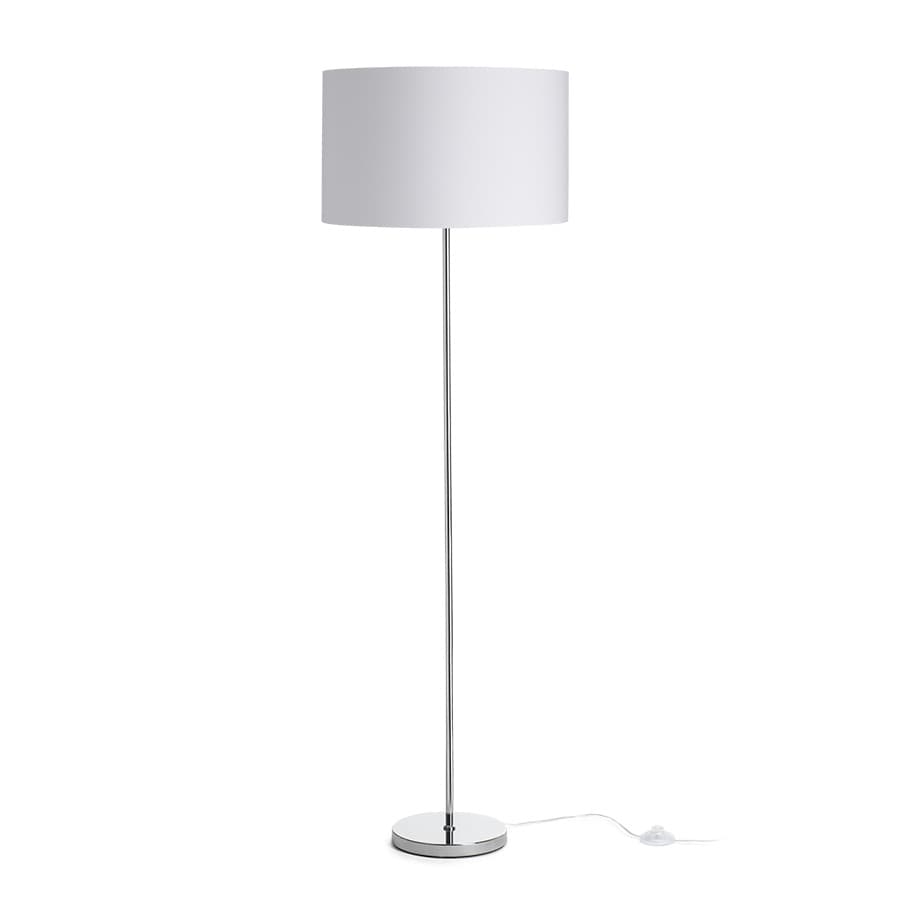RENDL NYC/RON 40/25 de podea Monaco porumbei gri/argintiu PVC/crom 230V LED E27 15W