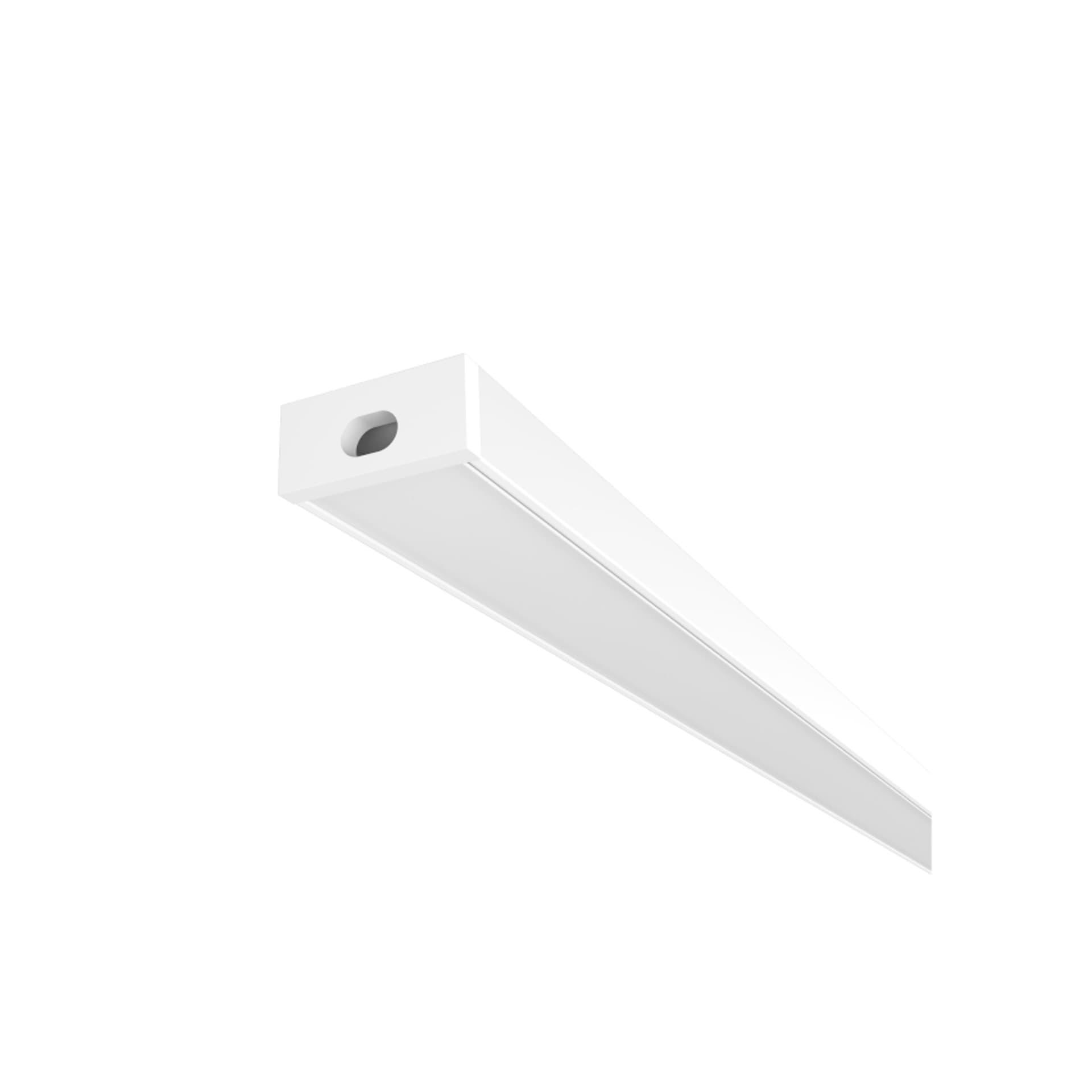 Profil LED G montat pe suprafață 1 m alb, acrilic mat/aluminiu