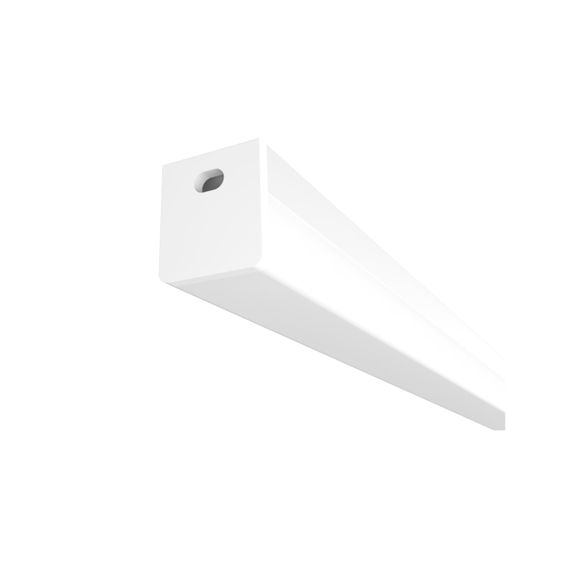 Profil LED H montaj aparent 1 m alb mat acril/aluminiu