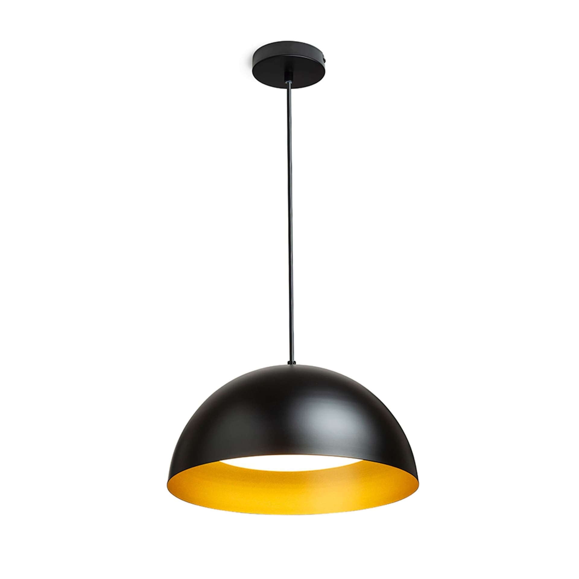 RENDL GLADYS 40 suspendat negru/auriu, 230V, LED, E27, 30W