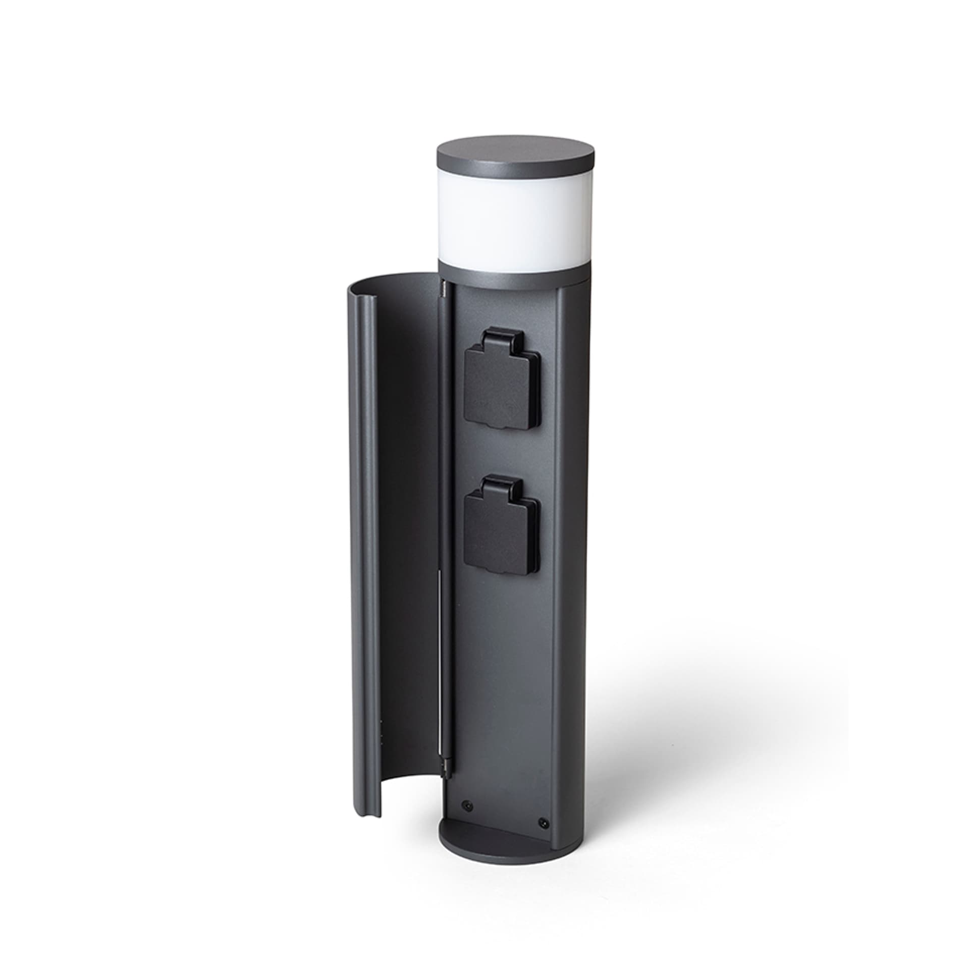 Bolard Rendl Jean 50 cu prize electrice, antracit, 230V, LED G9 5W, IP54