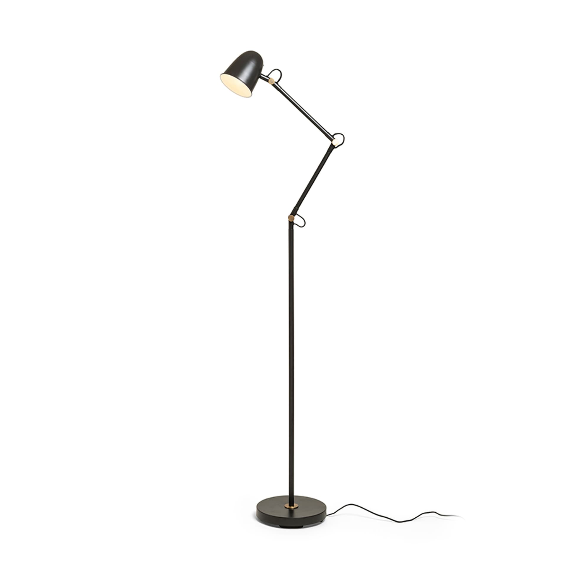 RENDL Danny lampadar negru alamă 230V LED E14 5W