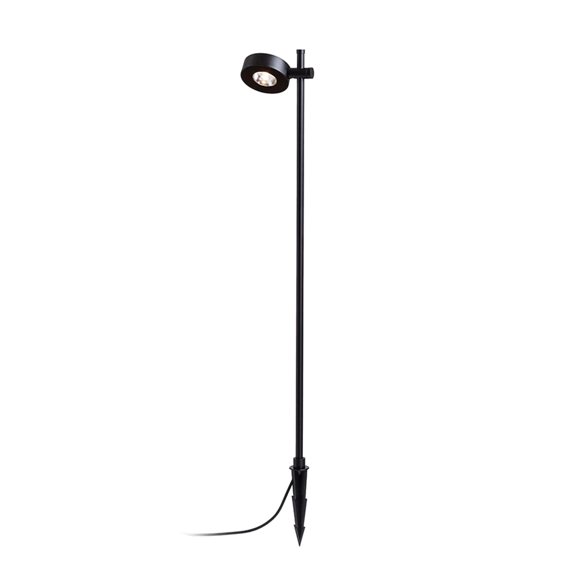 Lampă de podea Rendl pentru exterior, neagră, 7W, lumină caldă