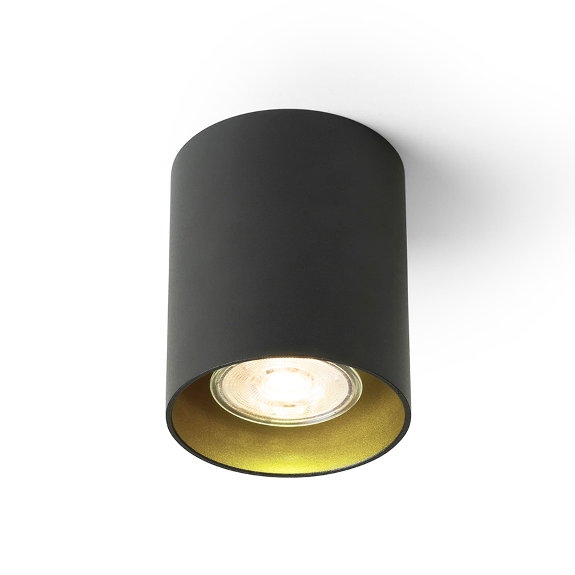 Corp de tavan Rendl Mantova I negru/auriu pearl, LED GU10 7W, 230V