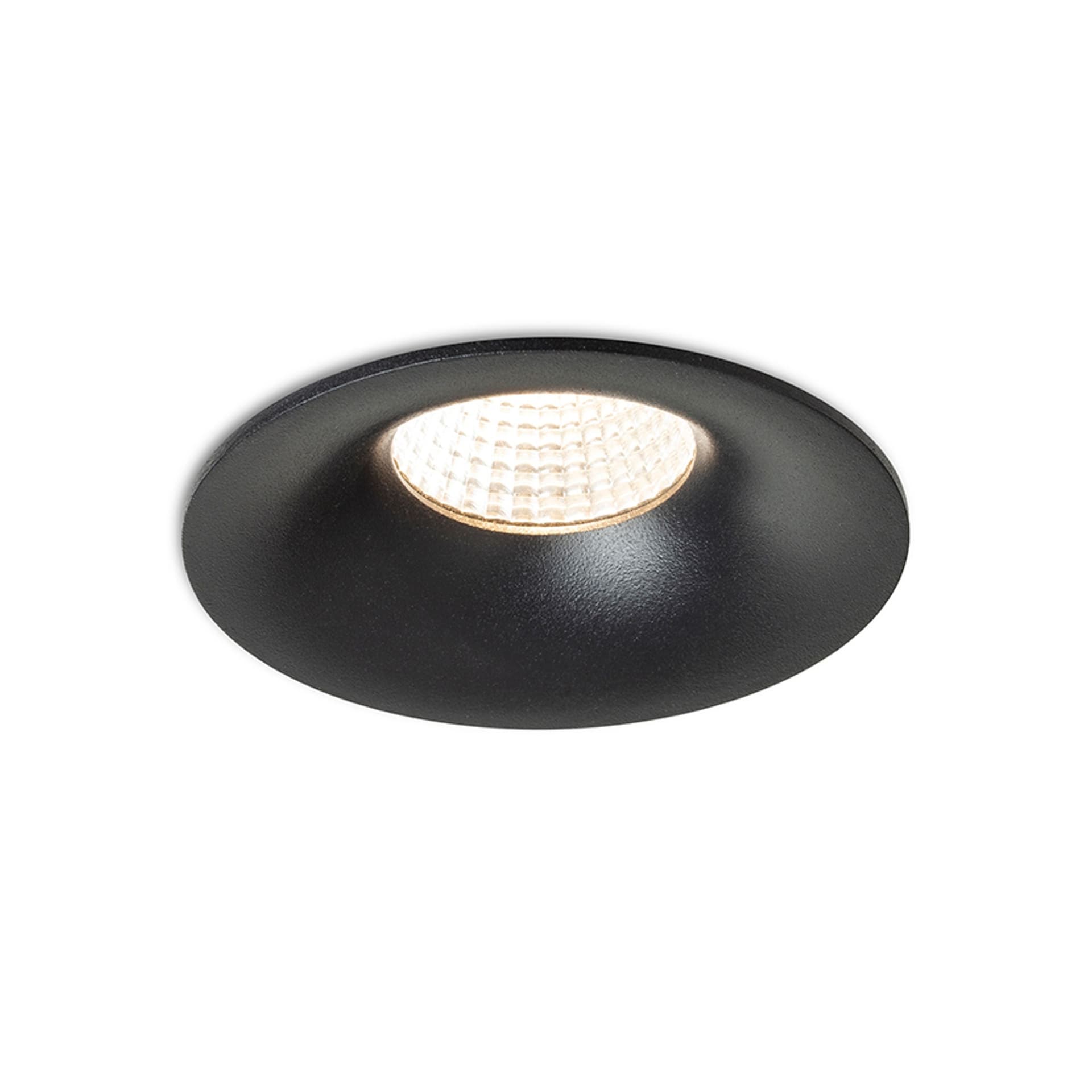 Spot LED încastrat Rendl Fleur, negru, 15W, 3000K, IP54, 230V