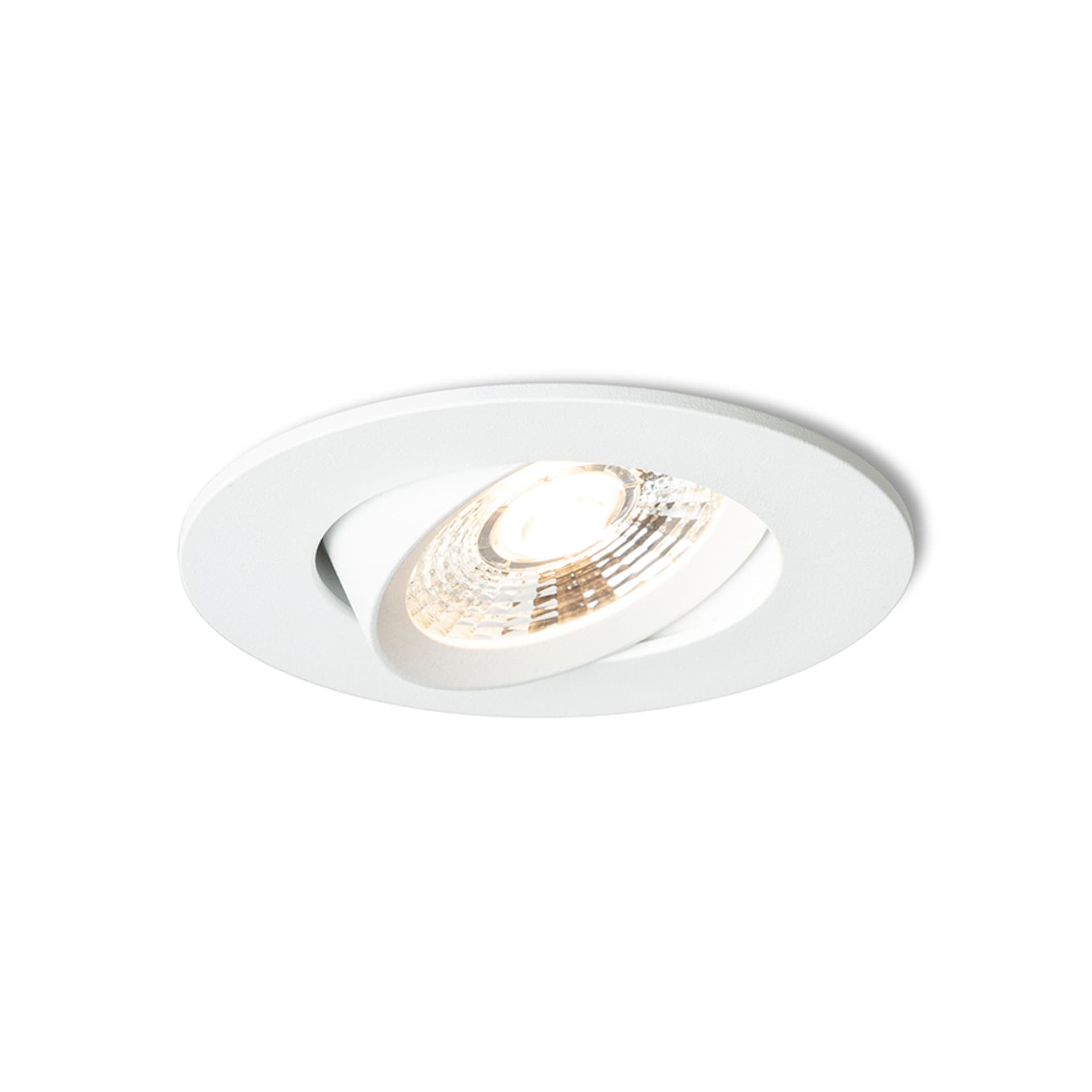 Spot LED încastrat Rendl alb, 6W, lumină caldă