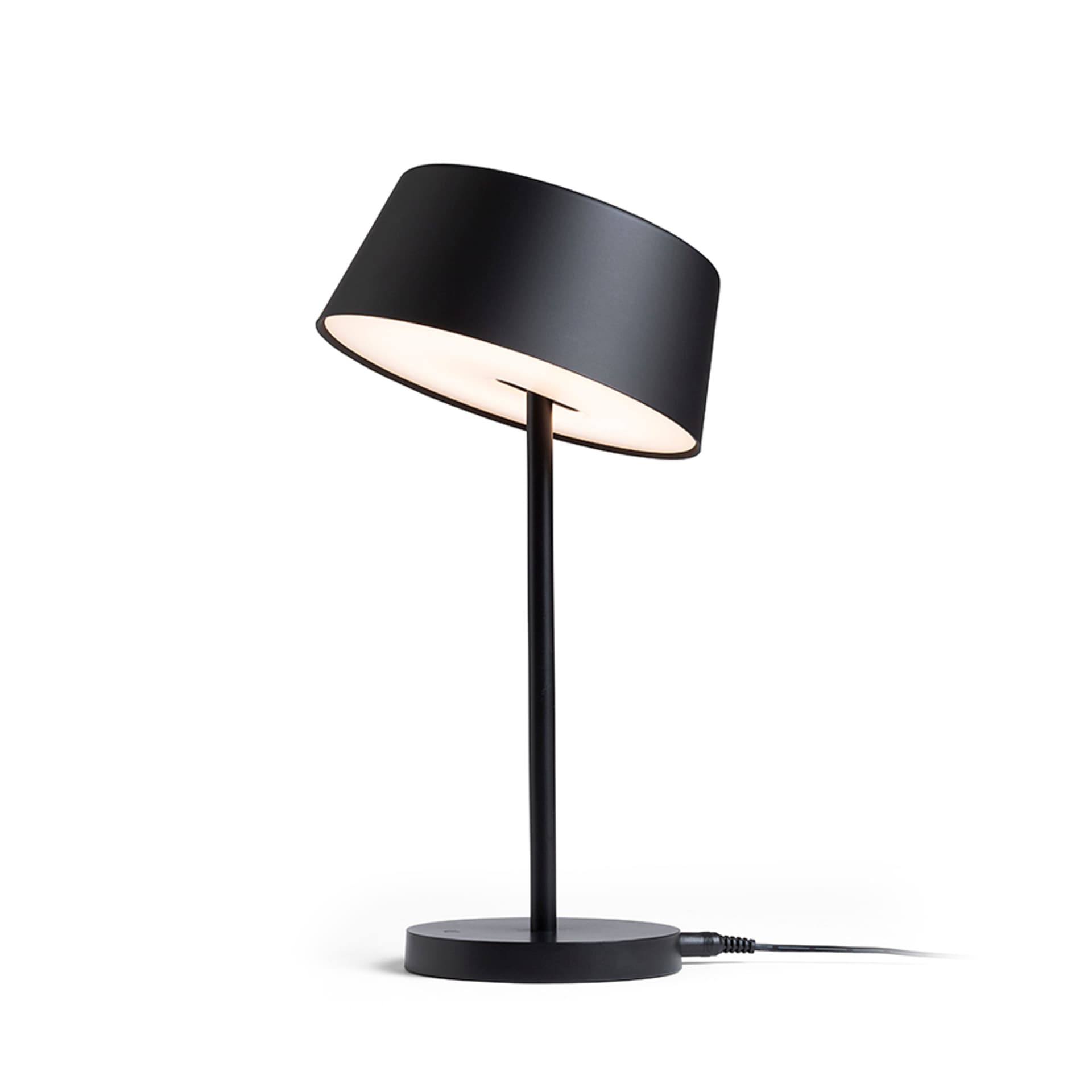 Lampă de masă Rendl, neagră, LED 5W, lumină caldă