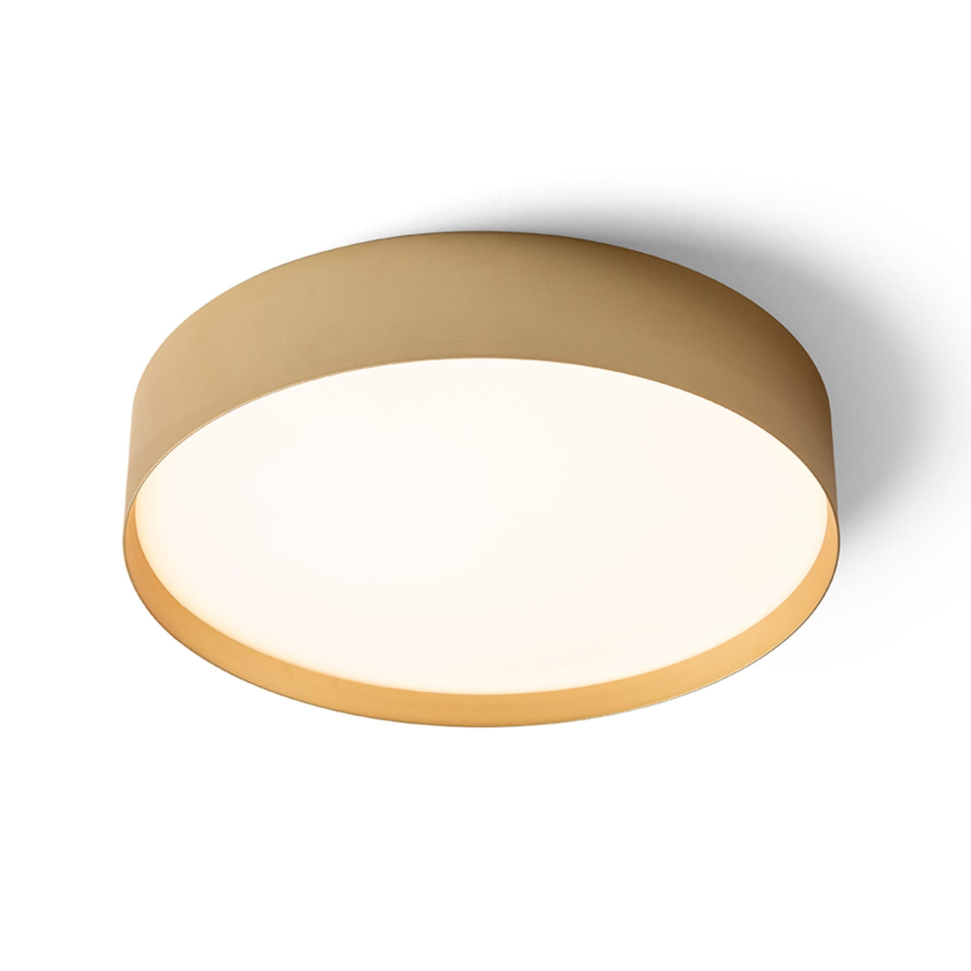 Plafonieră Rendl Solis 40, auriu perlat, dimabilă, 50W