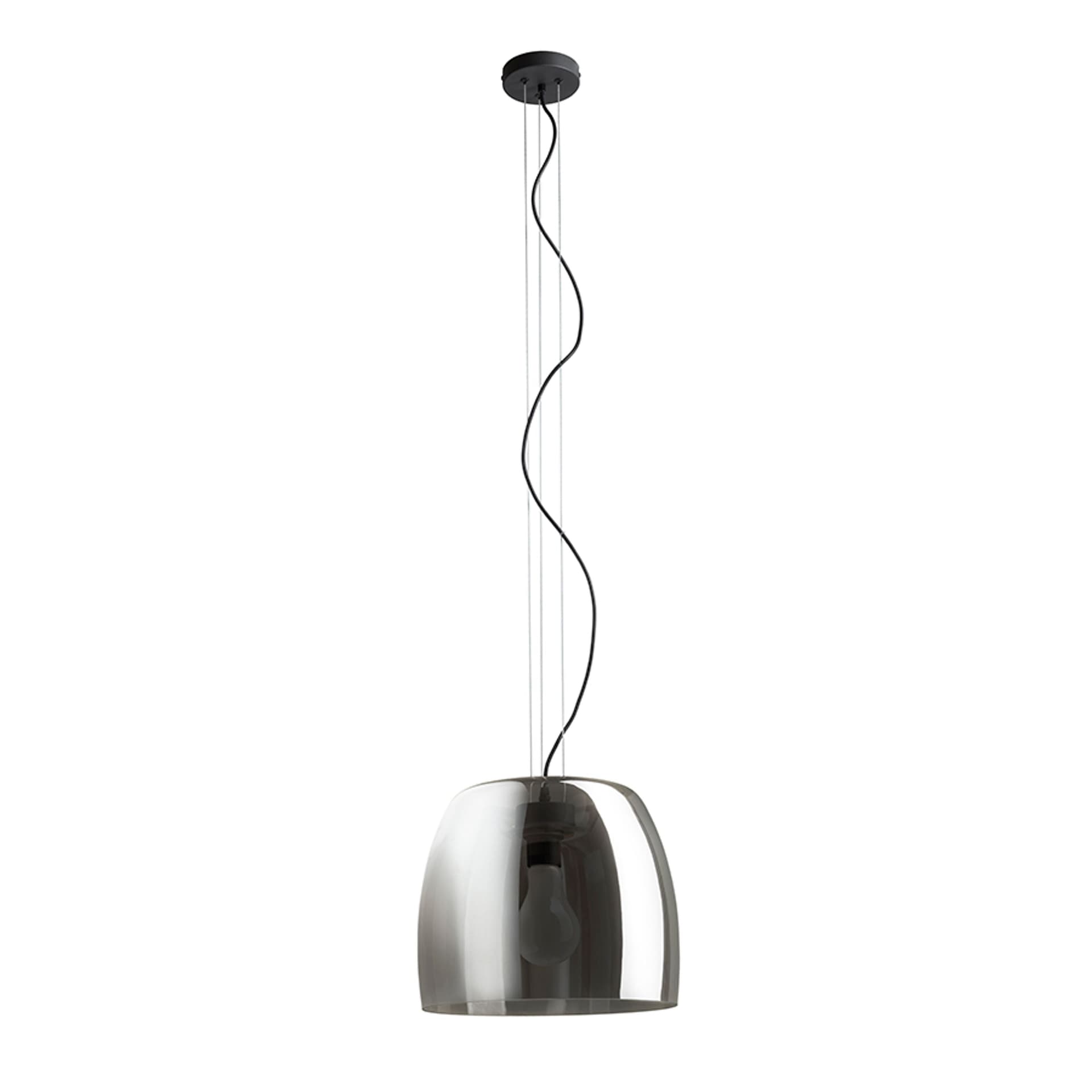Pendul Rendl Orlando 35, sticlă afumată/negru, 24W