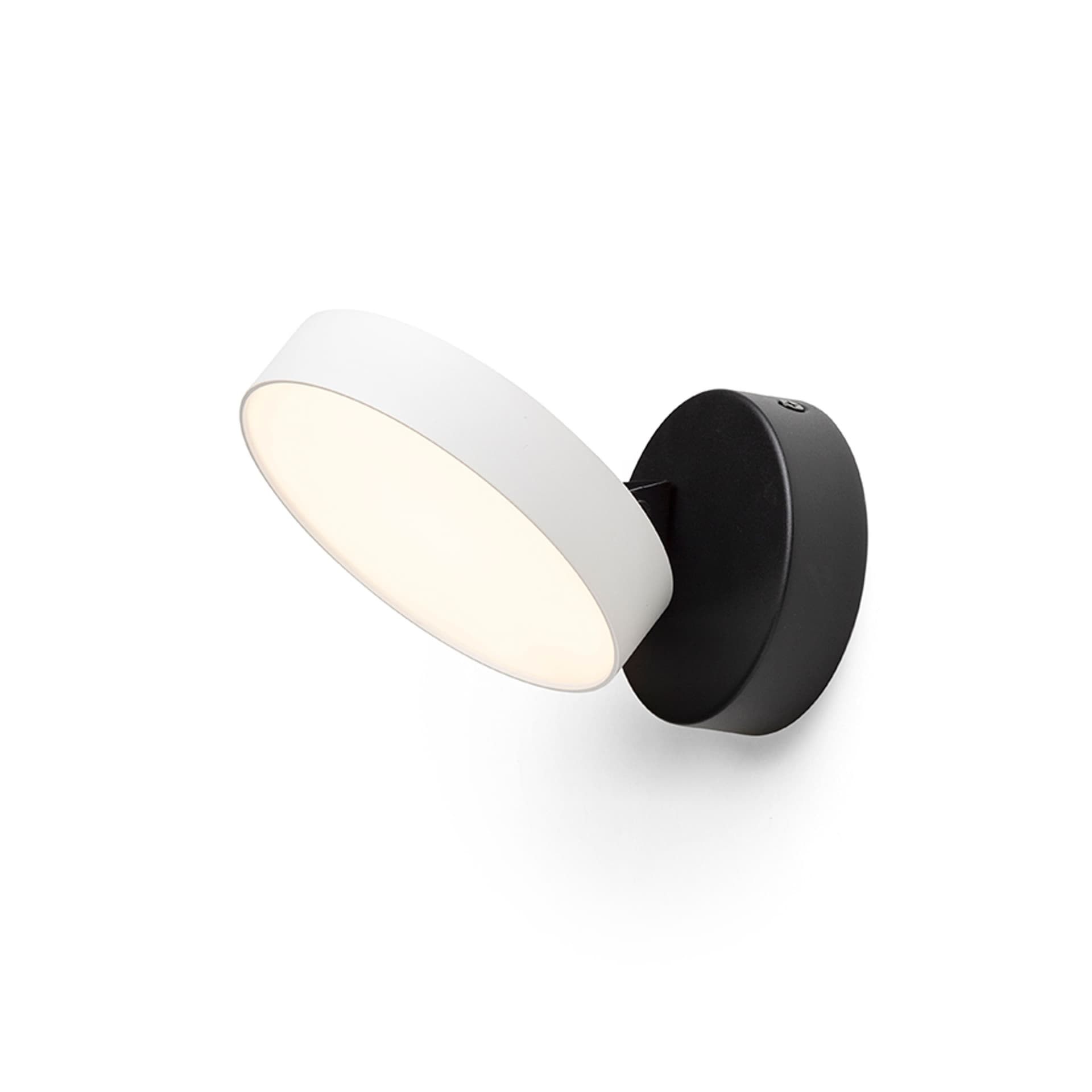 Aplică LED Rendl alb/negru, 12W, lumină caldă 3000K