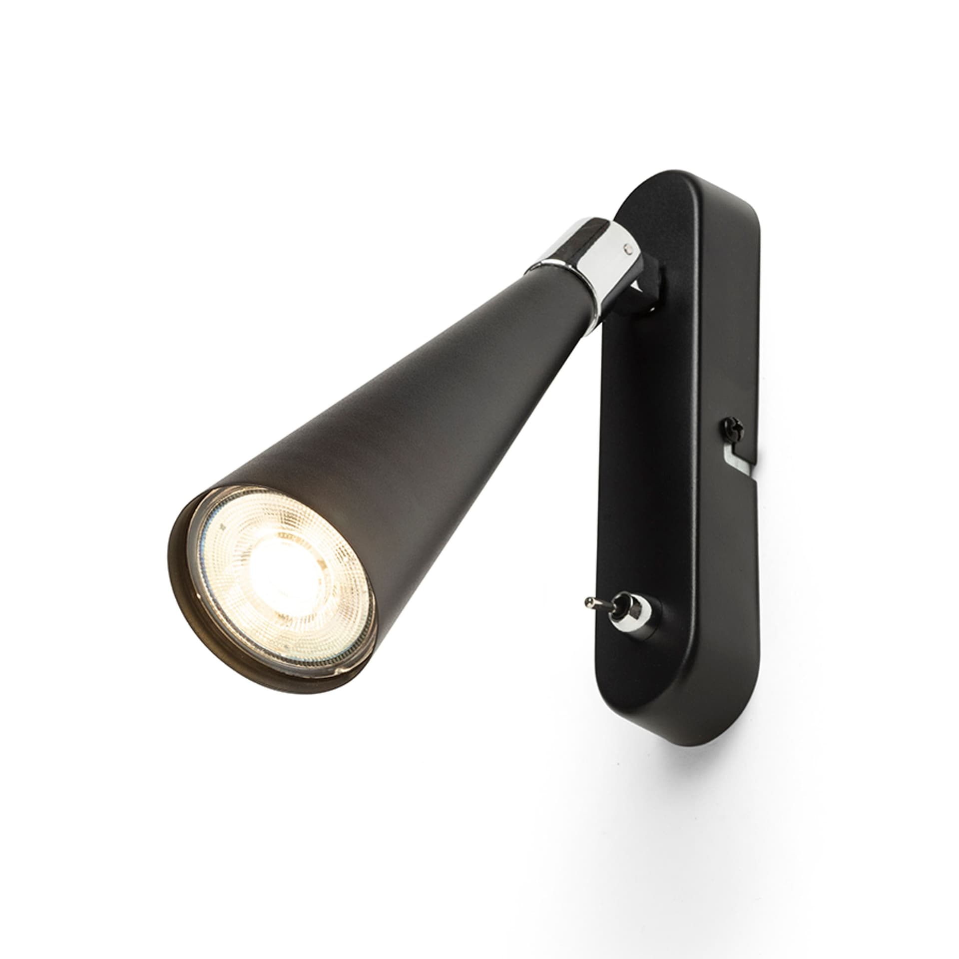Aplică de perete Rendl Alexis negru crom, 230V, LED GU10 5W