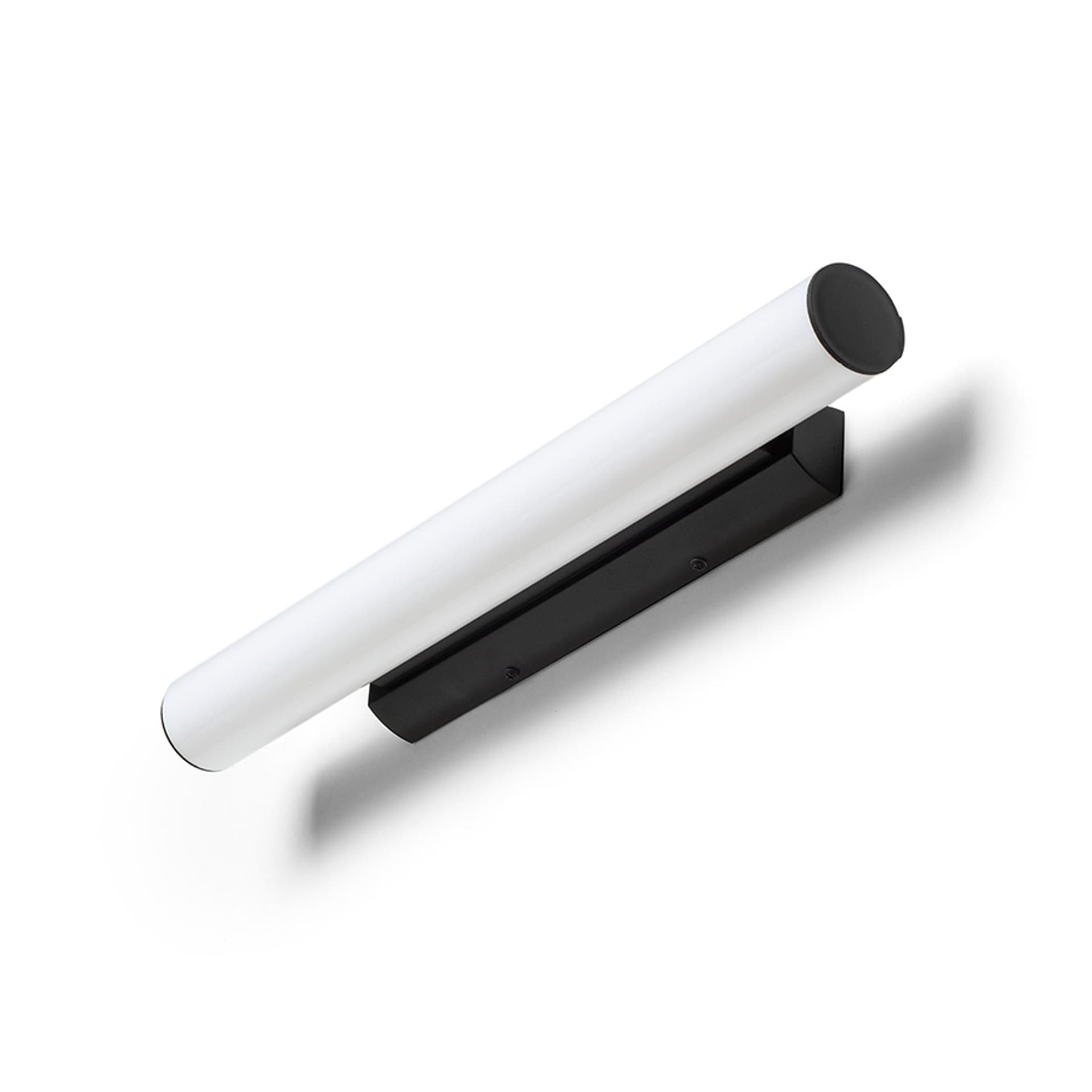 Aplică Rendl Rivier 59, negru/acrilic mat, LED 18 W, 3000 K