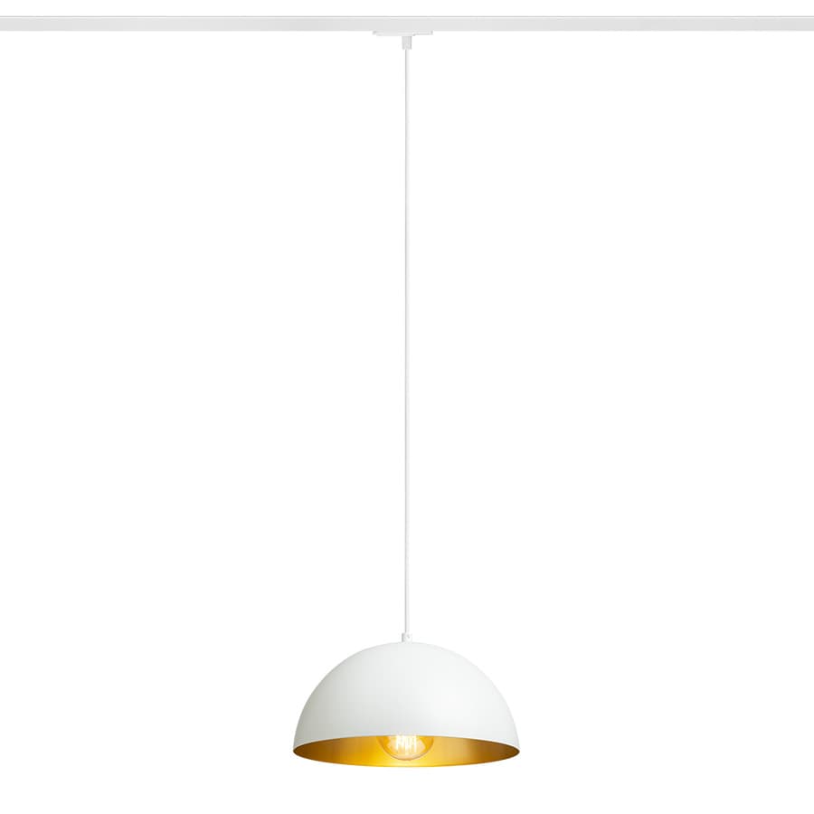 RENDL GLADYS 30 pentru șină cu 1 circuit alb/auriu 230V LED E27 15W