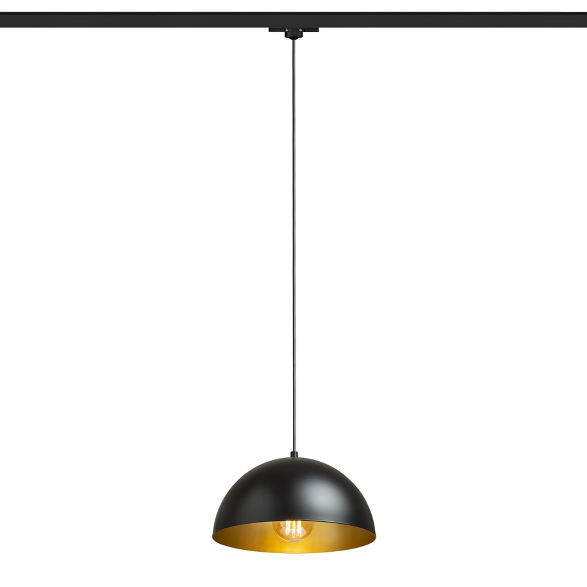 Rendl Gladys 30 pentru șină 3 circuite, negru/auriu, 230V, LED, E27, 15W