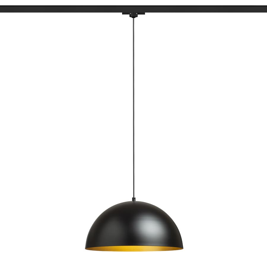 RENDL GLADYS 40 pentru șina cu 3-circuite negru/auriu 230V LED E27 15W
