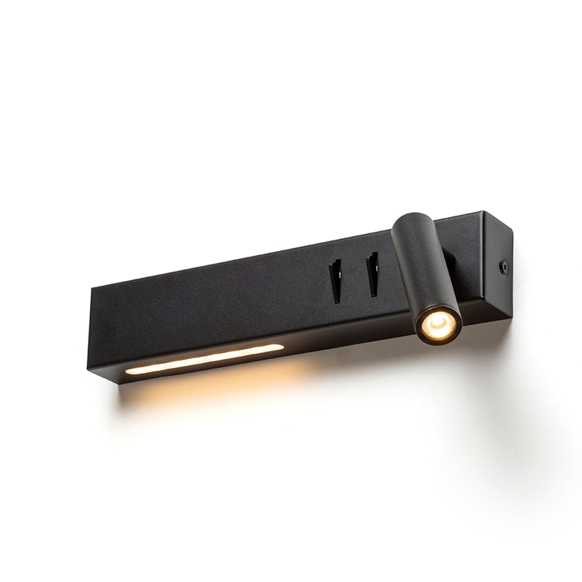 Rendl Odeon aplice negru LED 8+3W 3000K 30° 230V