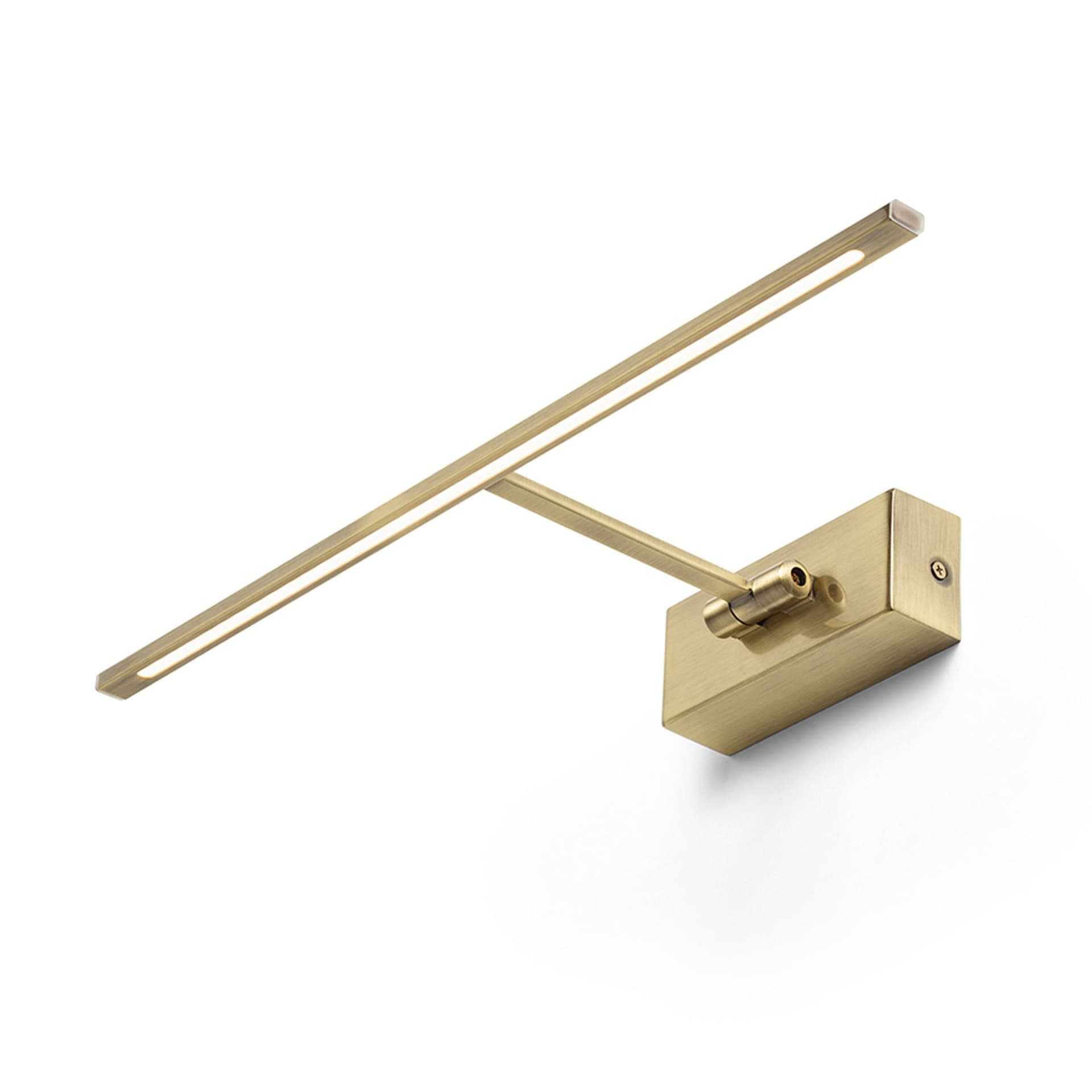 Aplică de perete Rendl, alamă veche, LED 8W, lumină caldă
