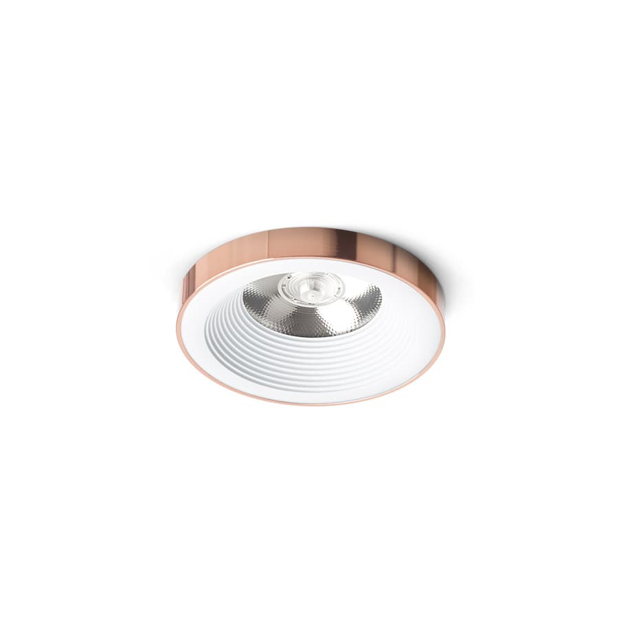 Corp încastrat Rendl alb cupru, 10W, lumină caldă